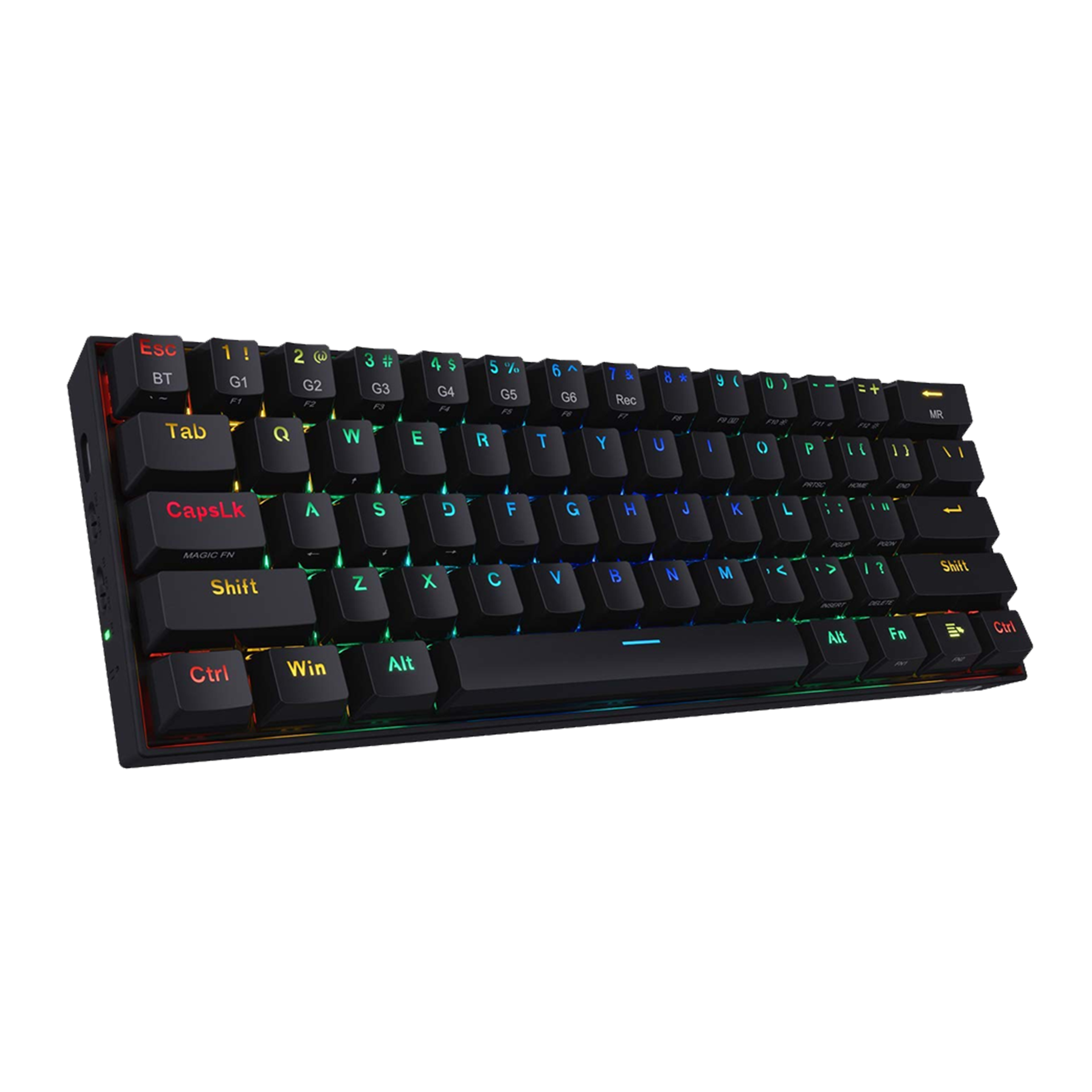 REDRAGON Draconic K530 Wireless Gaming Keyboard (RGB Backlight Brown Switch, Black)_1
