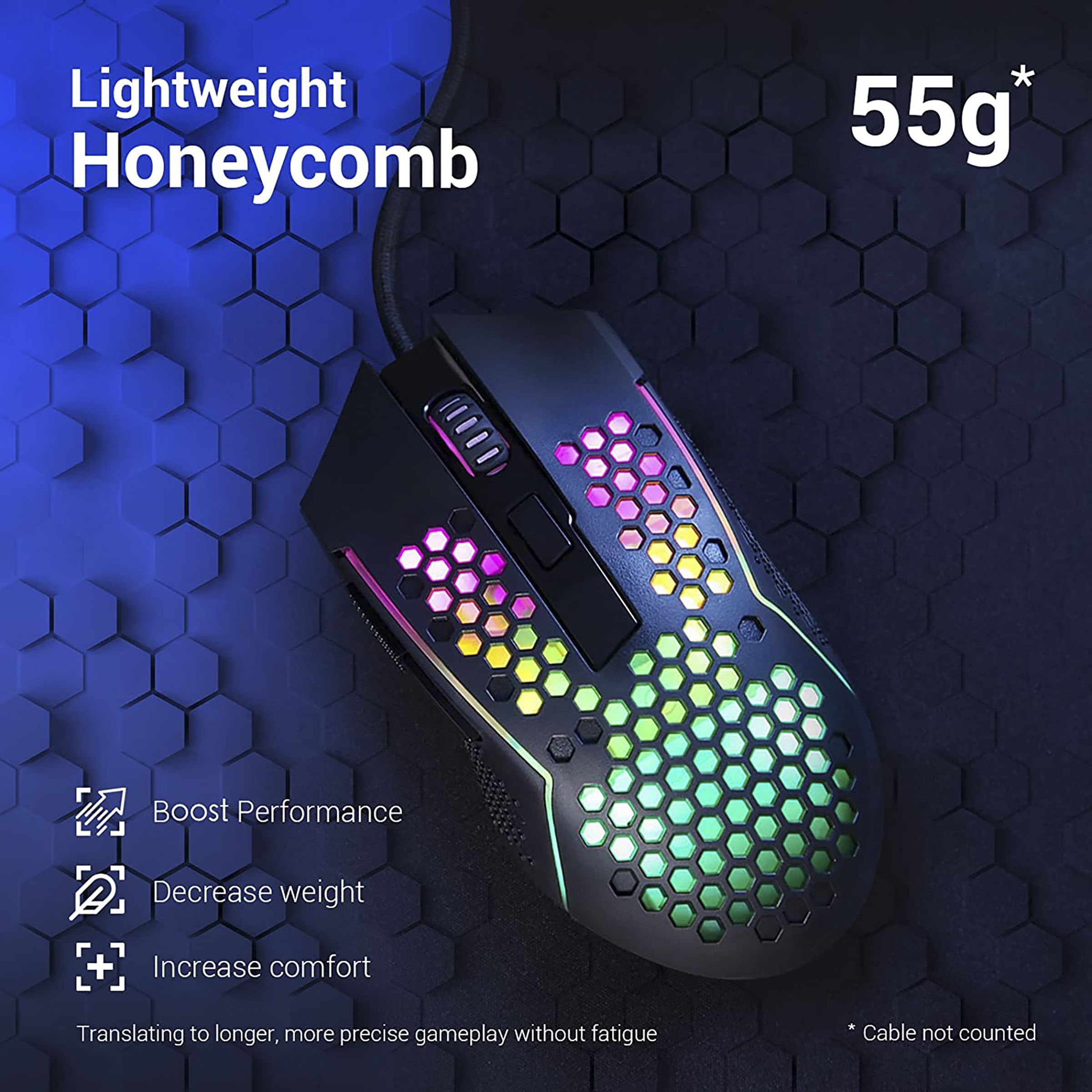 REDRAGON Reaping Wired Optical Gaming Mouse (12400 DPI, Ergonomic Design, Black)_8