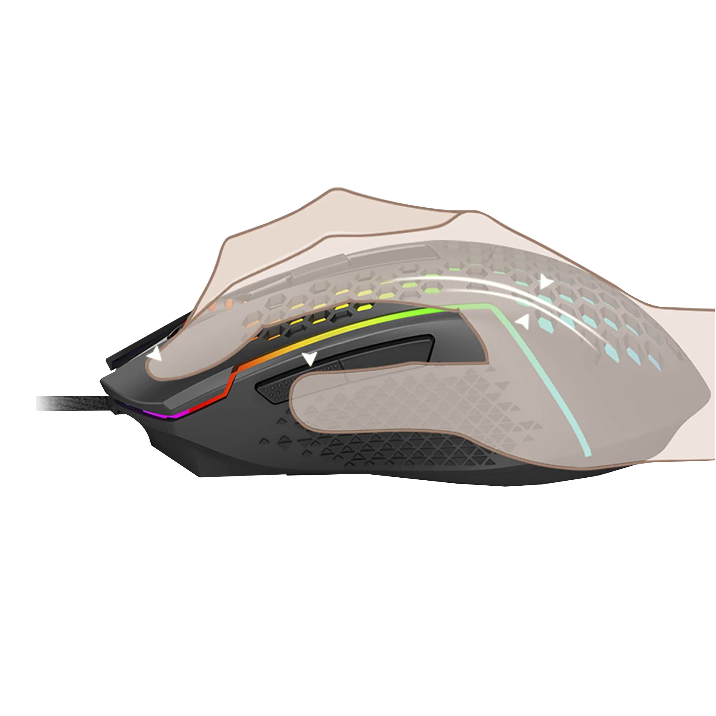 REDRAGON Reaping Wired Optical Gaming Mouse (12400 DPI, Ergonomic Design, Black)_9