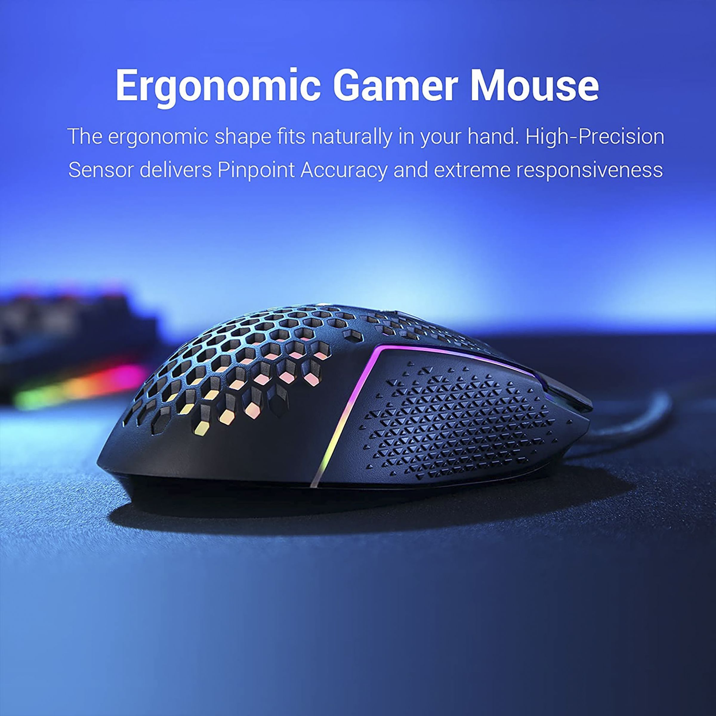 REDRAGON Reaping Wired Optical Gaming Mouse (12400 DPI, Ergonomic Design, Black)_6