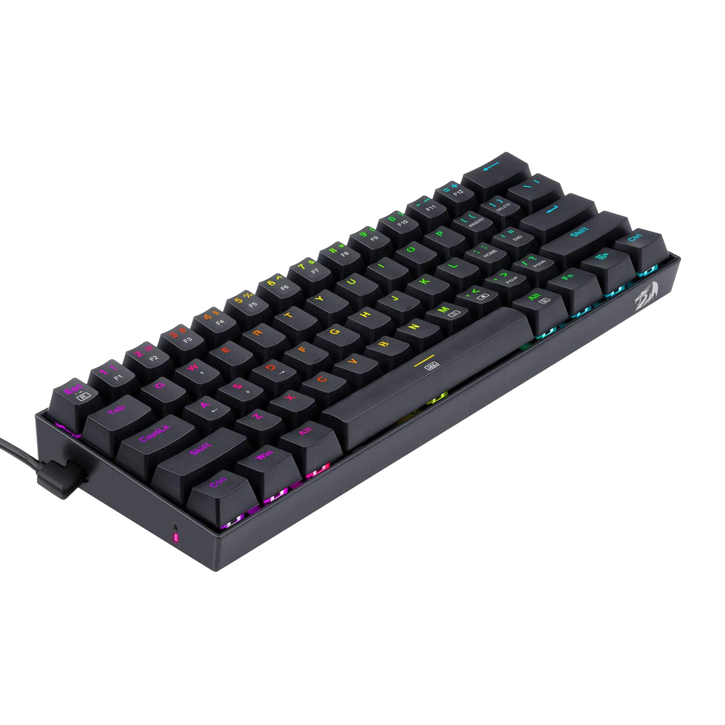 REDRAGON Dragonborn K630 RGB Wired Keyboard with Dazzling RGB Backlit (Hot-Swappable Brown Switches, Black)_10