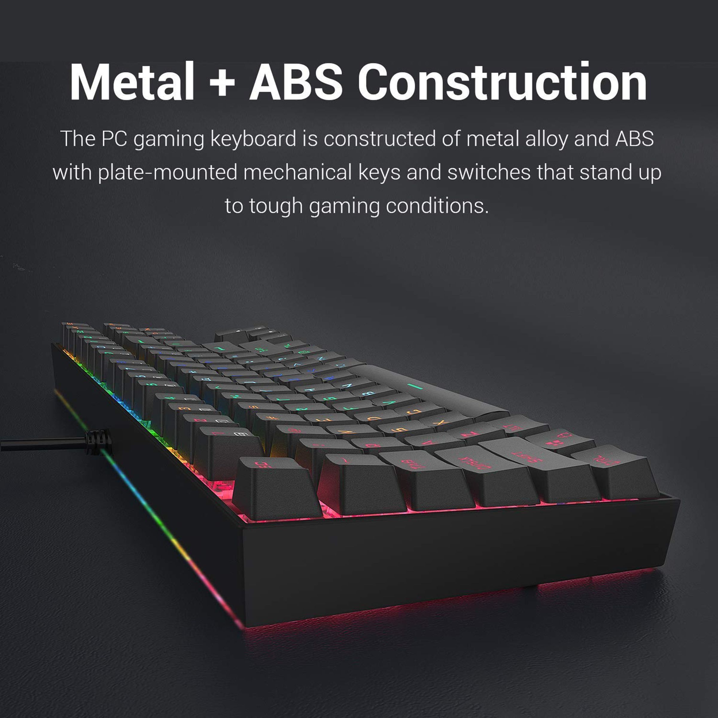 REDRAGON Kumara K552 RGB Wired Keyboard with RGB LED Backlit Keys (Custom Mechanical Switches, Black)_7
