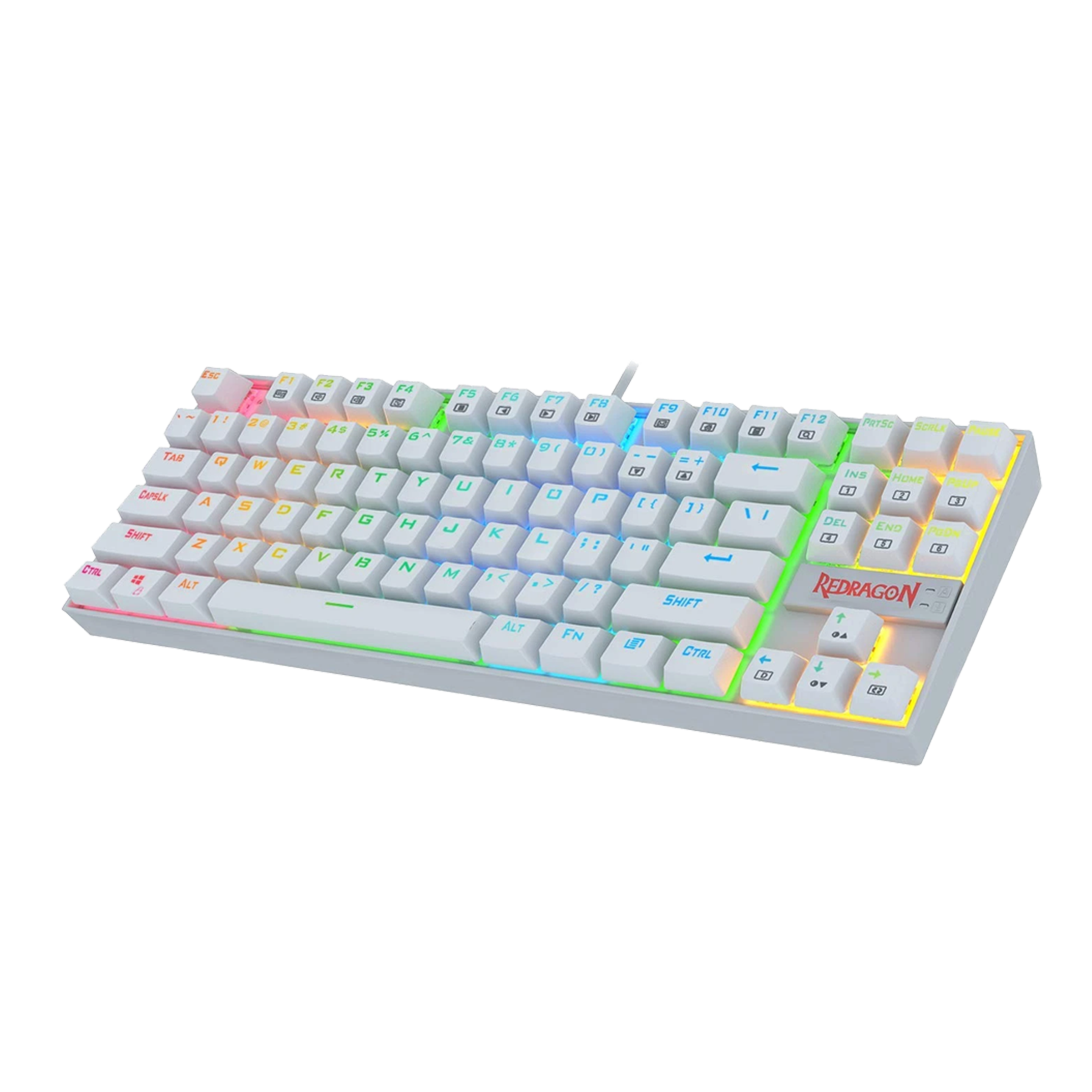 REDRAGON Kumara K552 Wired Gaming Keyboard (RGB LED Backlight Blue Switch, White)_1