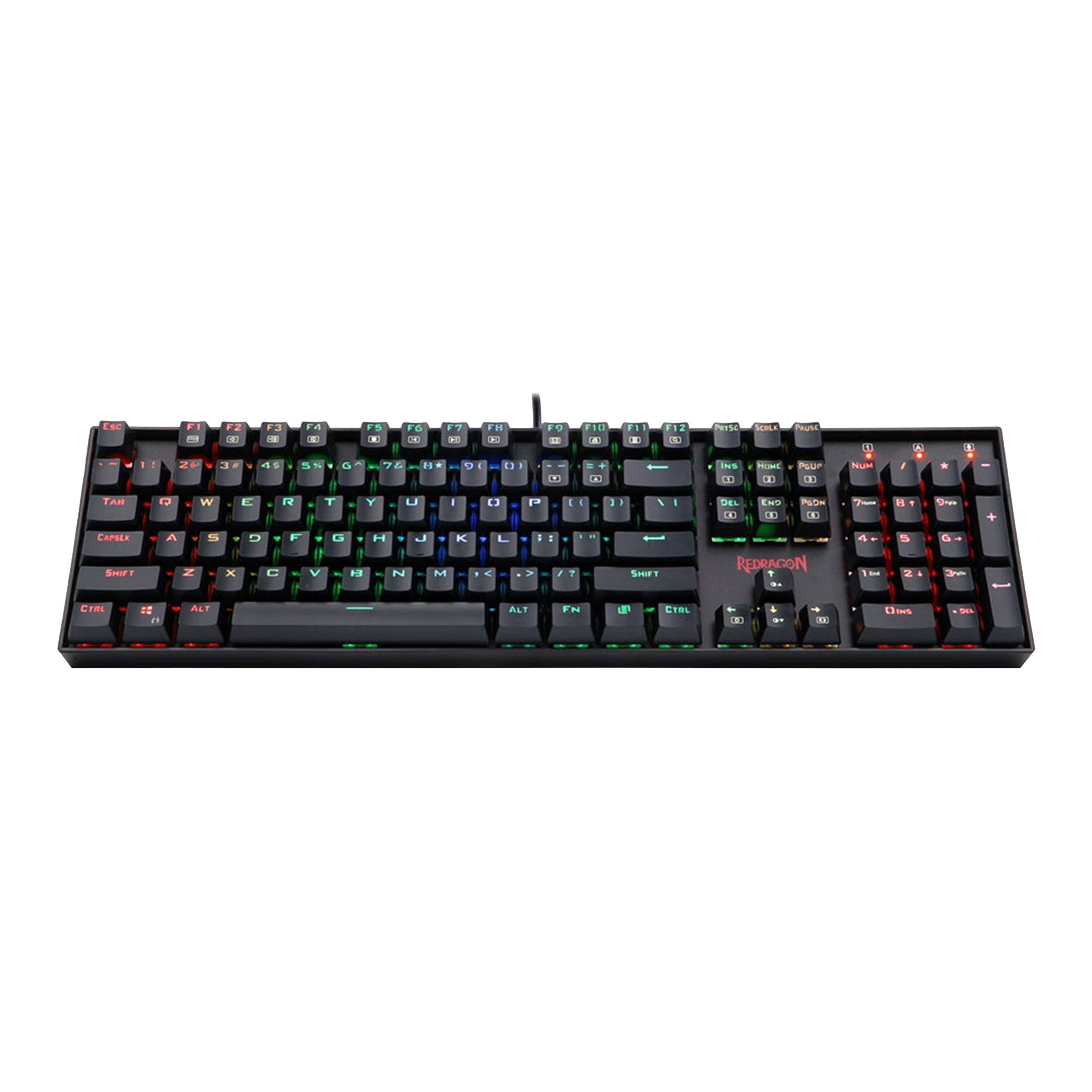 REDRAGON Mitra K551 Wired Keyboard with RGB LED Backlit Keys (Custom Mechanical Switches, Black)_1