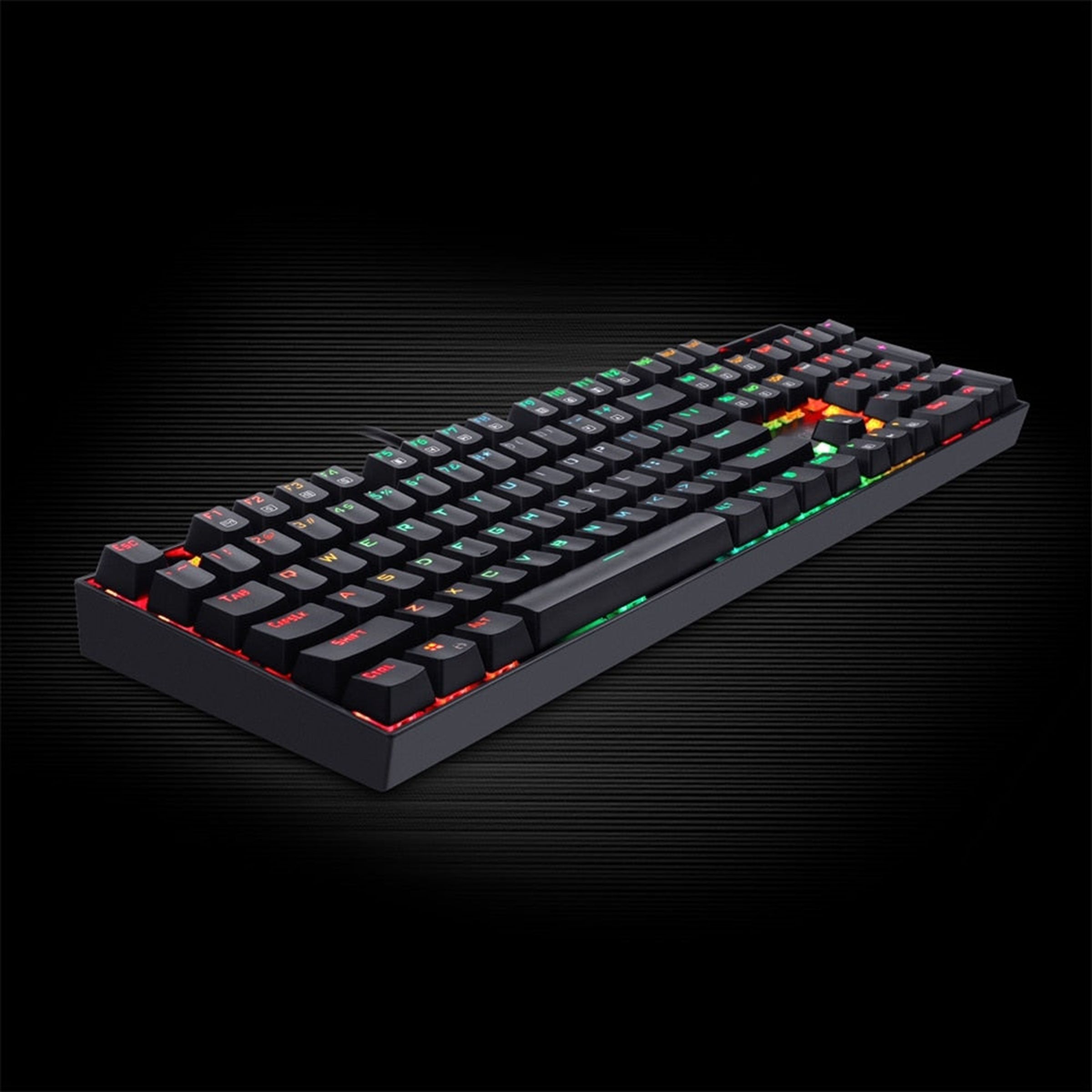 REDRAGON Mitra K551 Wired Keyboard with RGB LED Backlit Keys (Custom Mechanical Switches, Black)_12