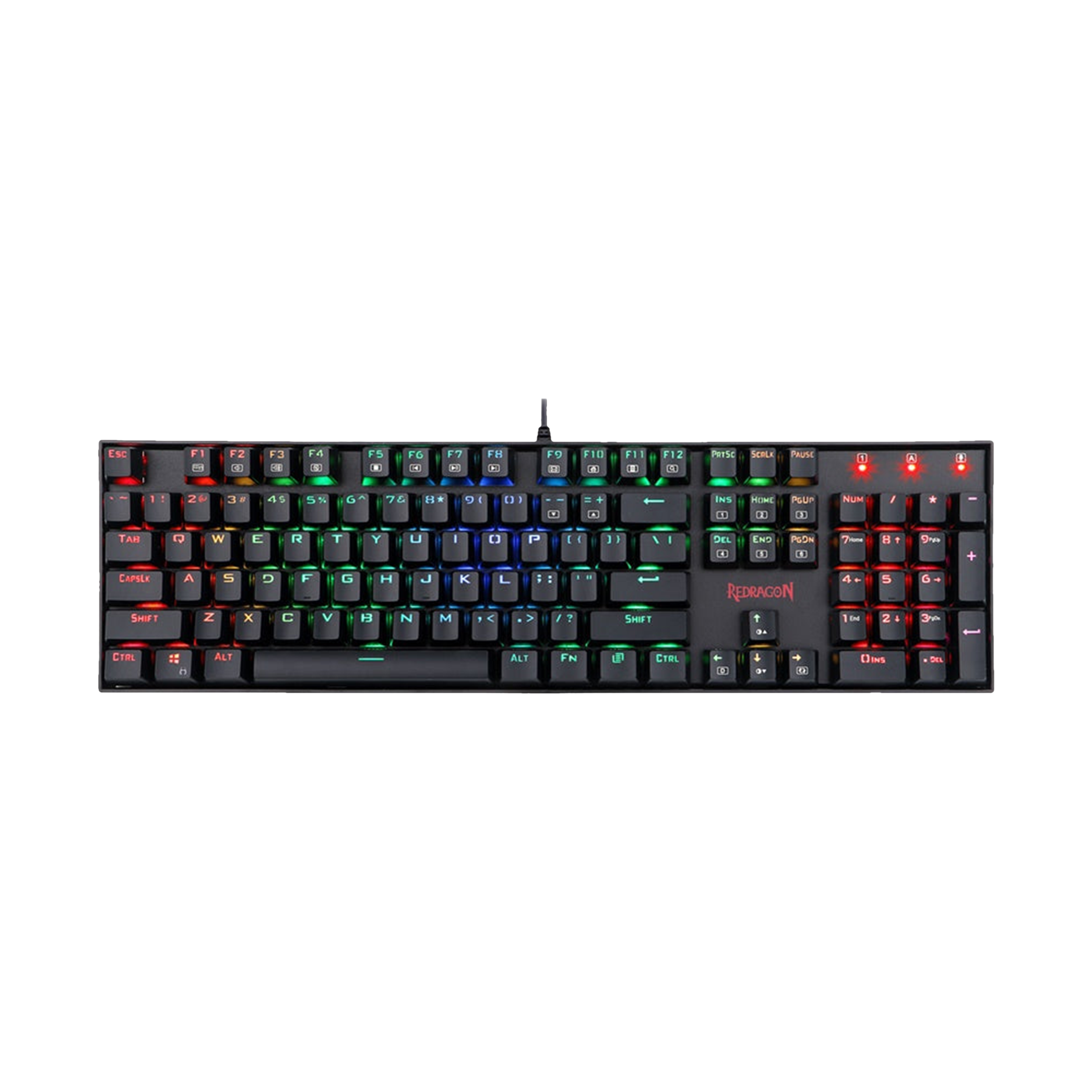 REDRAGON Mitra K551 Wired Keyboard with RGB LED Backlit Keys (Custom Mechanical Switches, Black)_4