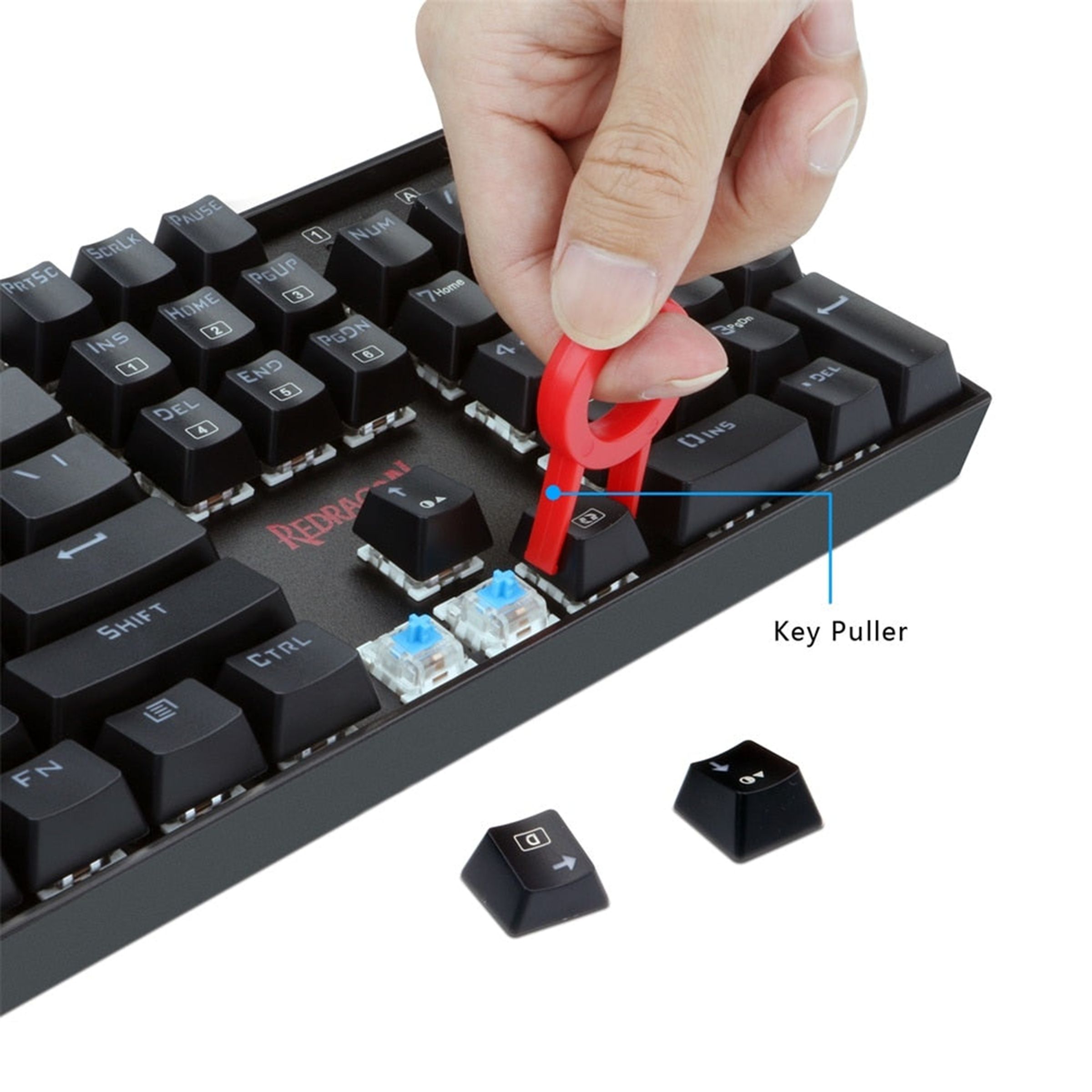 REDRAGON Mitra K551 Wired Keyboard with RGB LED Backlit Keys (Custom Mechanical Switches, Black)_6