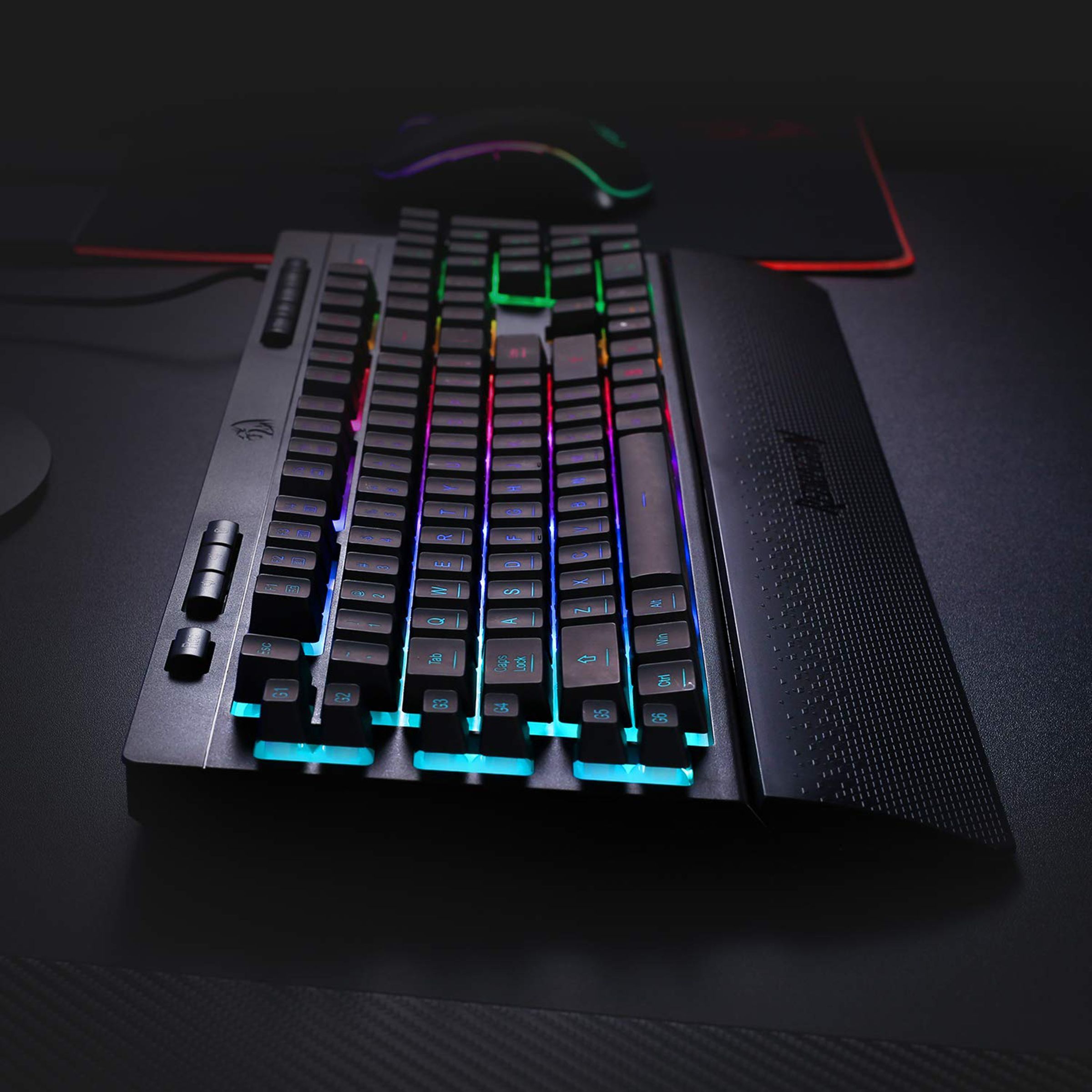 REDRAGON Shiva K512 Wired Keyboard with RGB LED Backlit Keys (Dedicated Media Controls, Black)_4