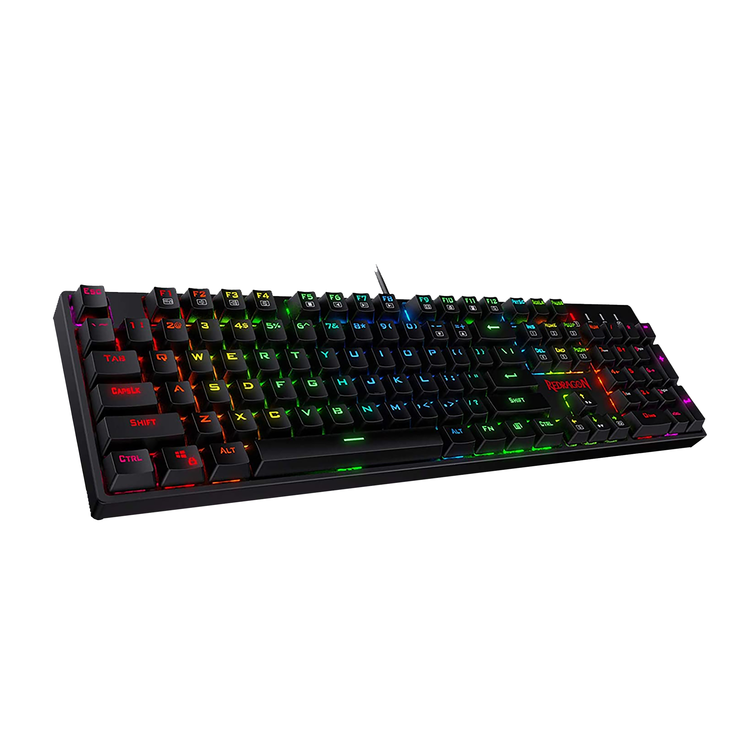 REDRAGON Surara K582 Wired Gaming Keyboard (RGB Backlight Red Switch, Black)_1