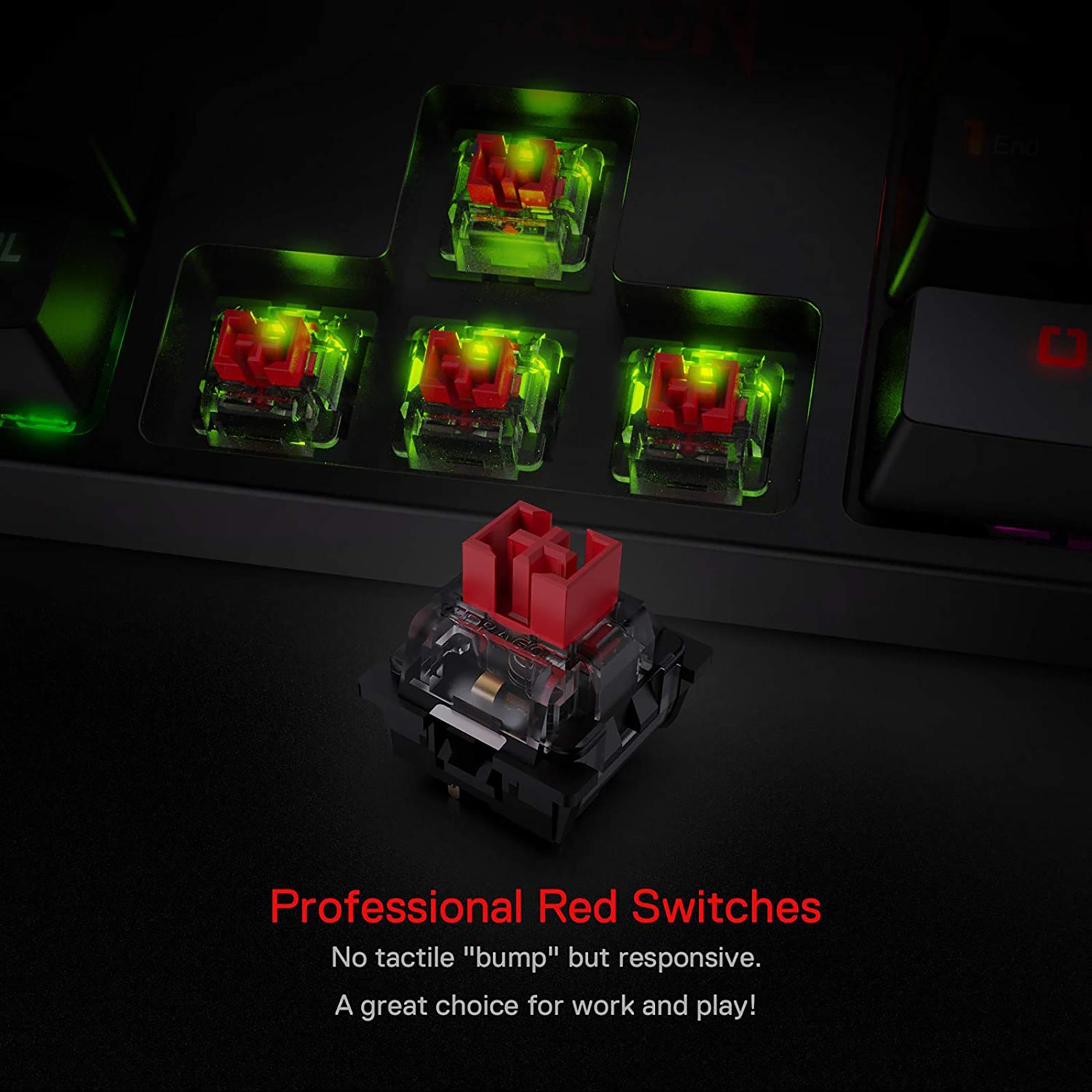 REDRAGON Surara K582 Wired Gaming Keyboard (RGB Backlight Red Switch, Black)_11