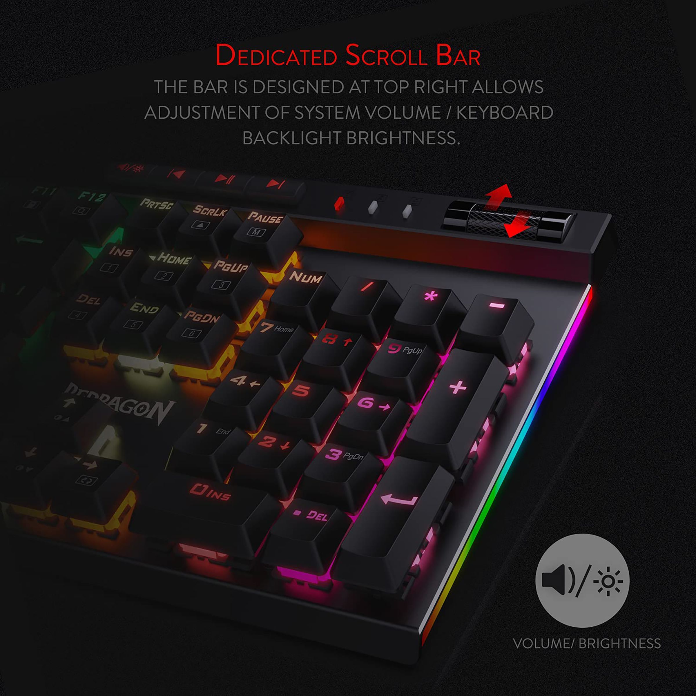 REDRAGON Vata K580 Wired Keyboard with 12 Dedicated Multimedia Keys (RGB Backlight, Black)_14