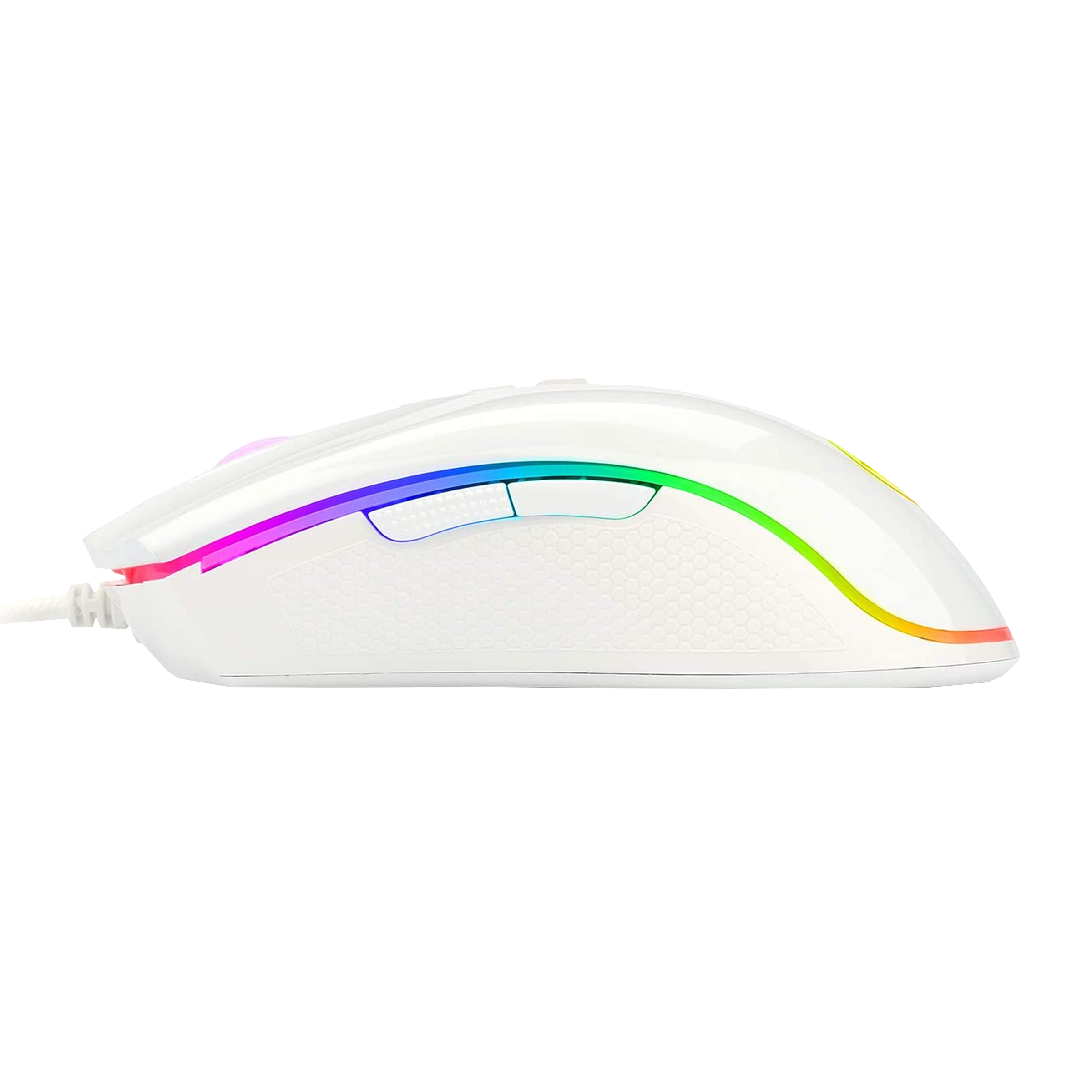 REDRAGON Cobra Wired Optical Gaming Mouse (5000 DPI Adjustable, Ergonomic Design, White)_3