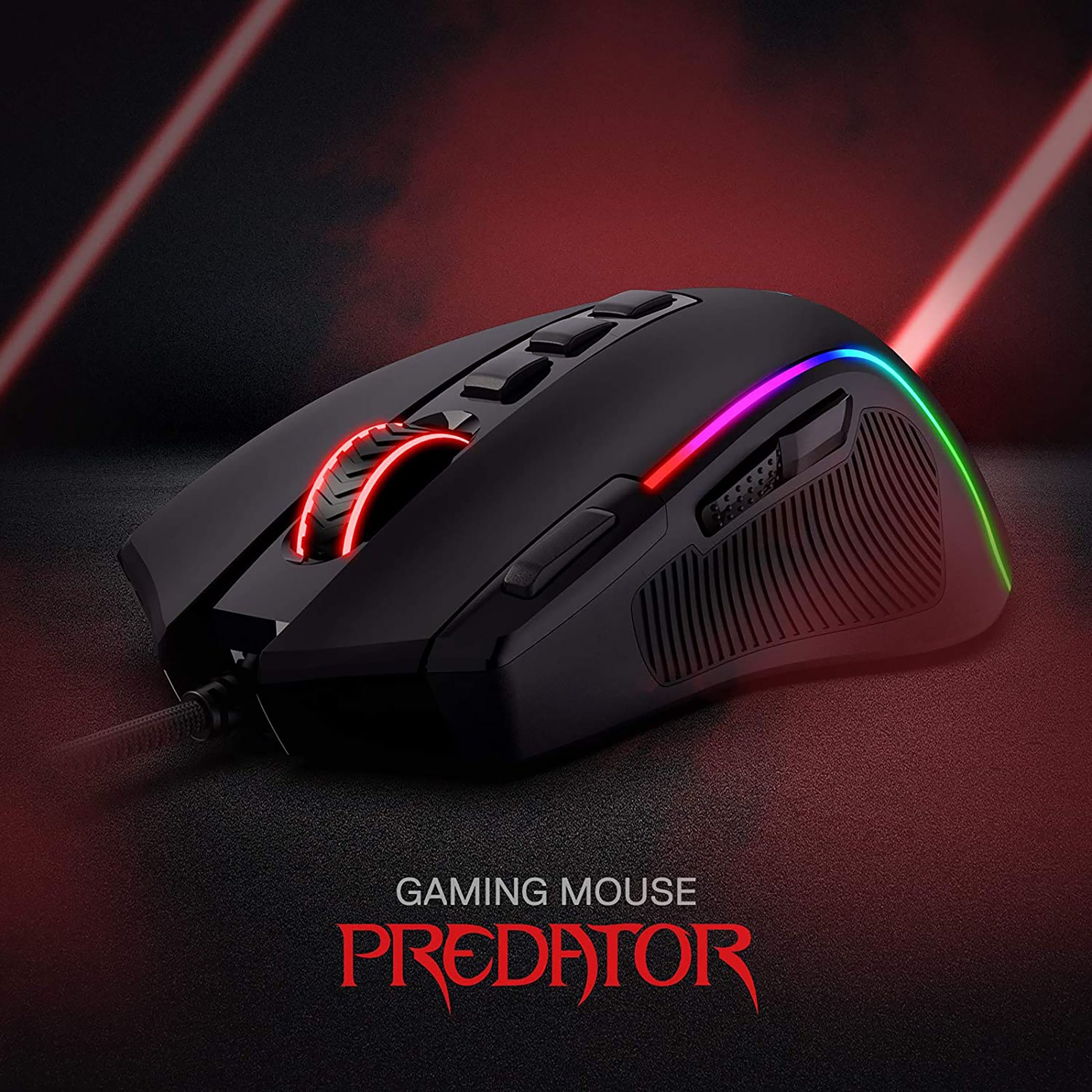 REDRAGON Predator Wired Optical Gaming Mouse with Customizable Buttons (4000 DPI, Ergonomic Design, Black)_10