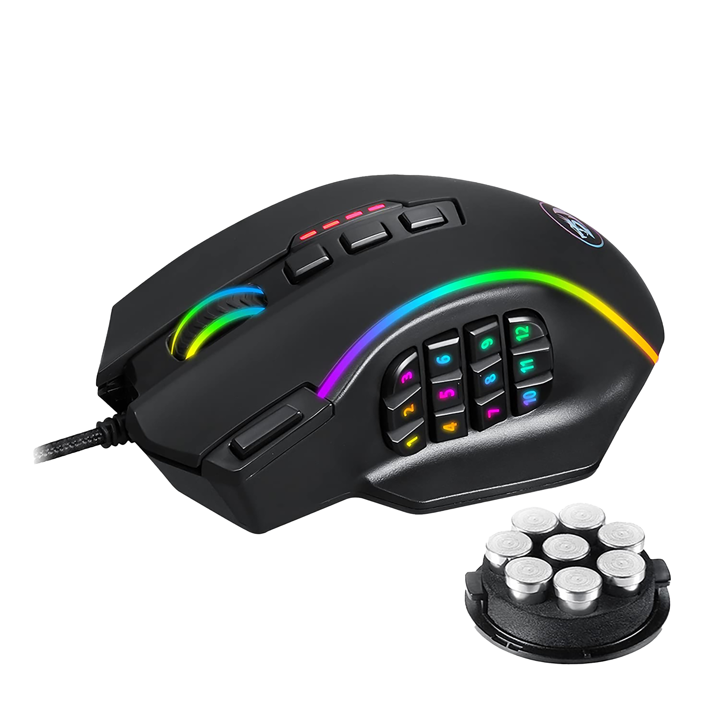 REDRAGON Perdiction Wired Laser Gaming Mouse (24000 DPI, Ergonomic Design, Black)_9