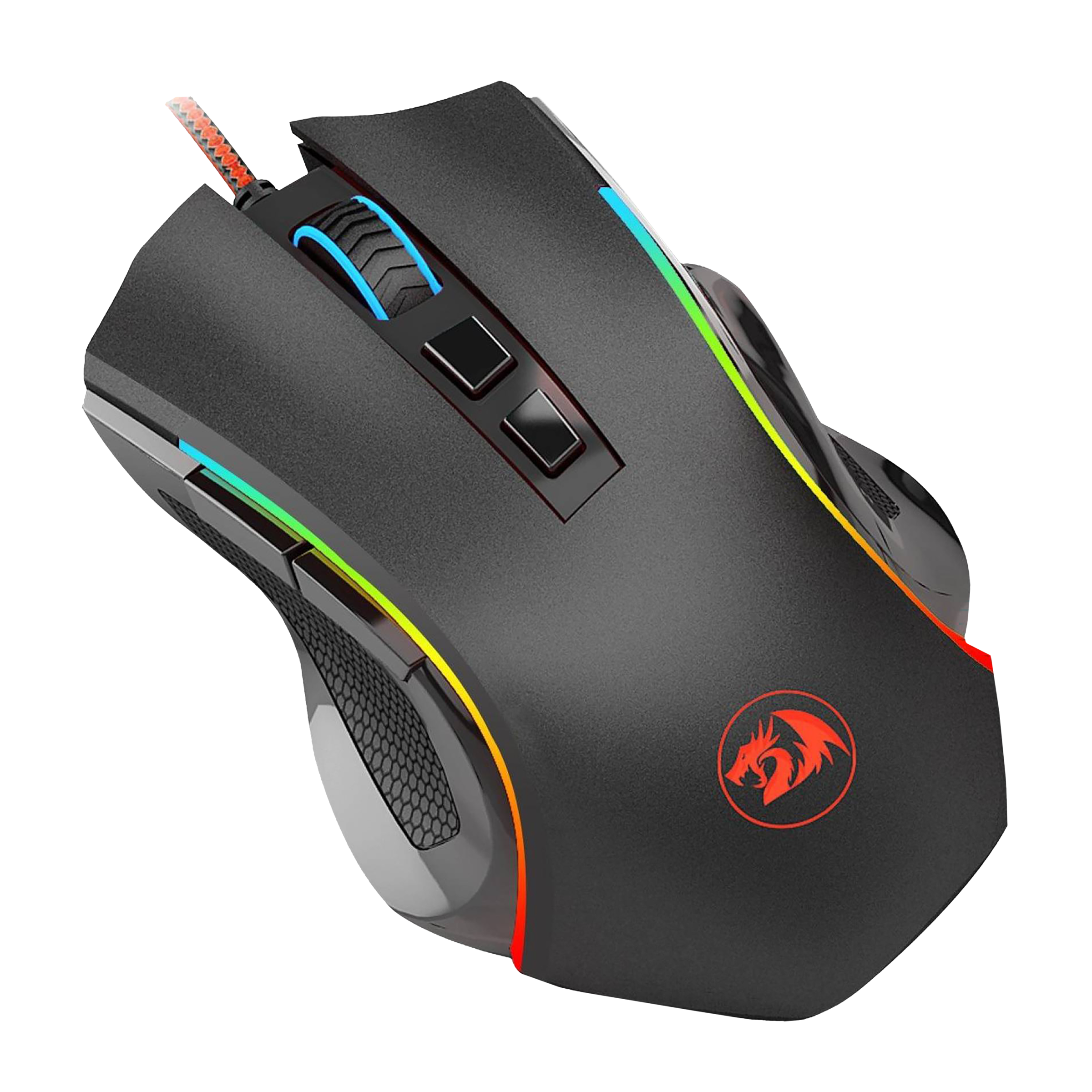 REDRAGON Griffin Wired Optical Gaming Mouse (7200 DPI Adjustable, Ergonomic Design, Black)_4