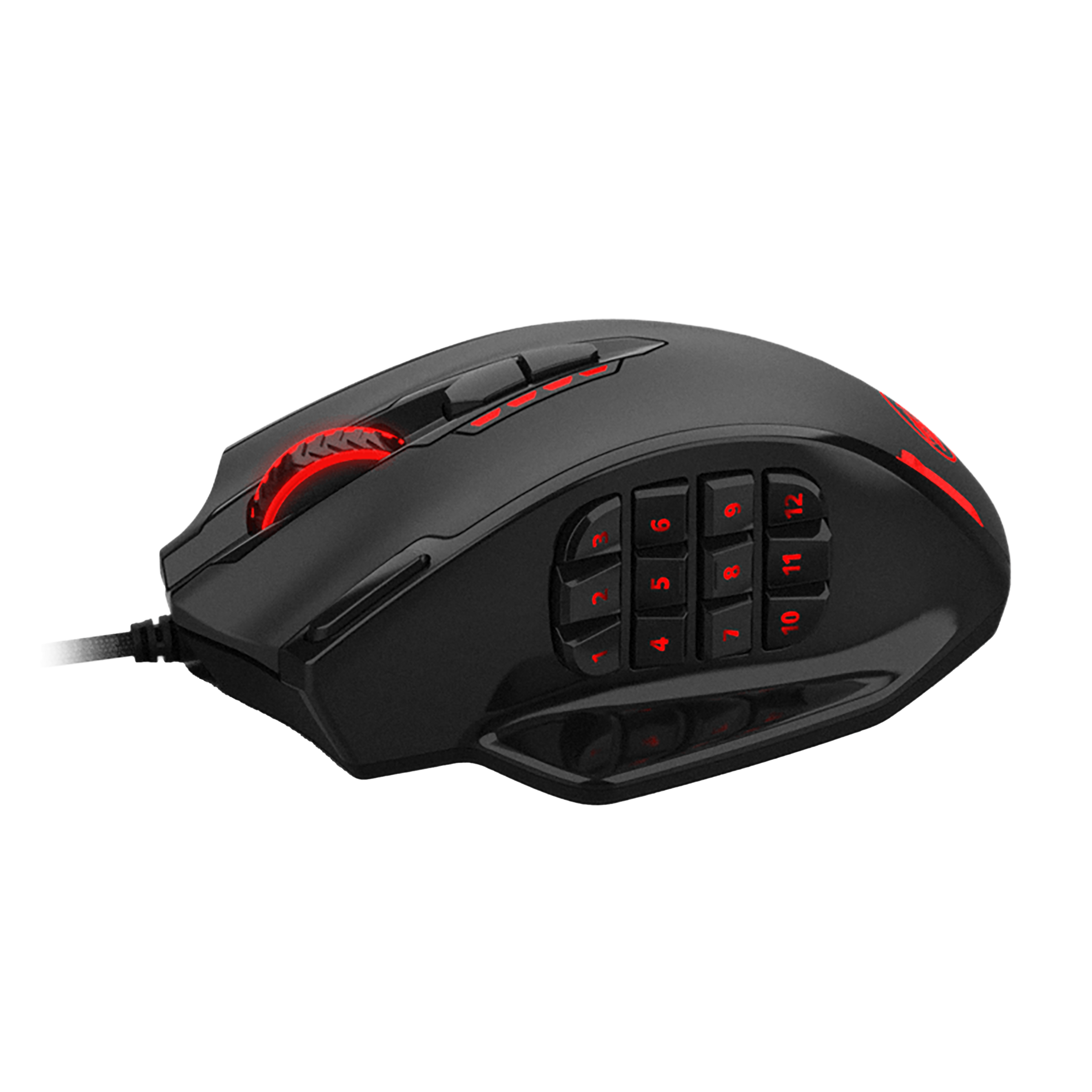 REDRAGON Impact Wired Optical Gaming Mouse (12400 DPI, High-End Design, Black)_4