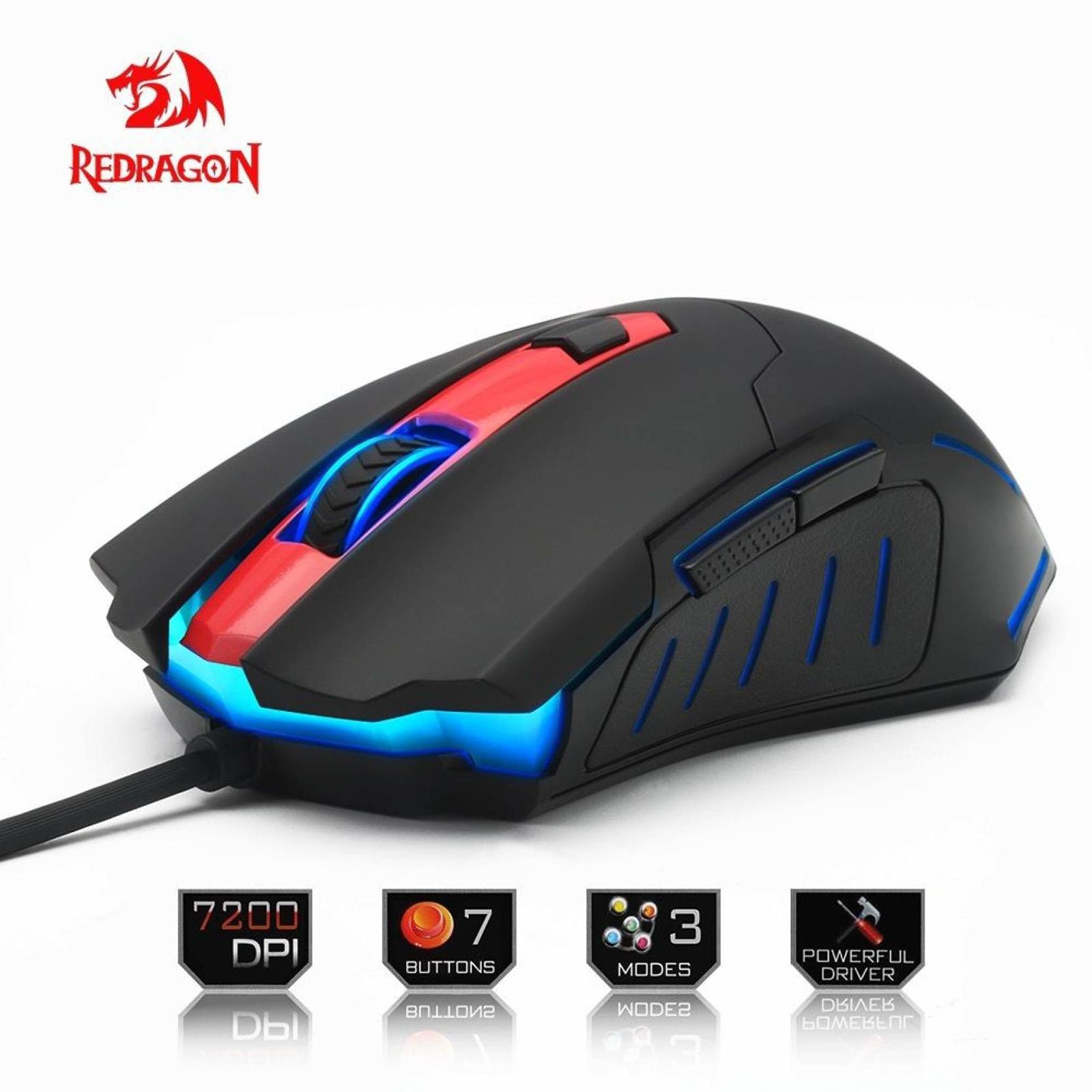 Redgear Wired Optical Gaming Mouse (Backlight Customization, Pegasus M705, Black)_3