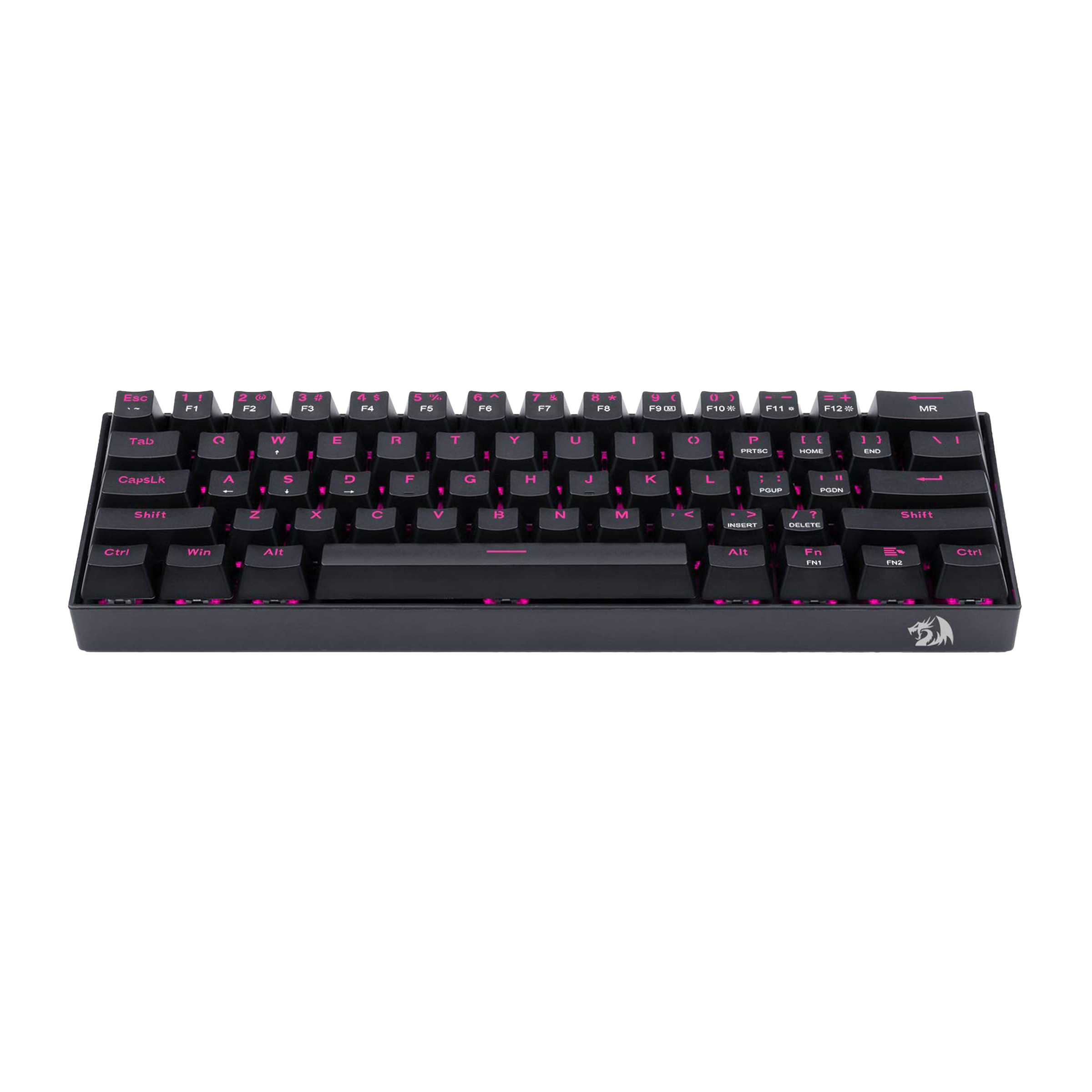 REDRAGON Dragon Born K630 Wired Keyboard with RGB Backlit Keys (Vibrant Pink Lighting, Black)_1