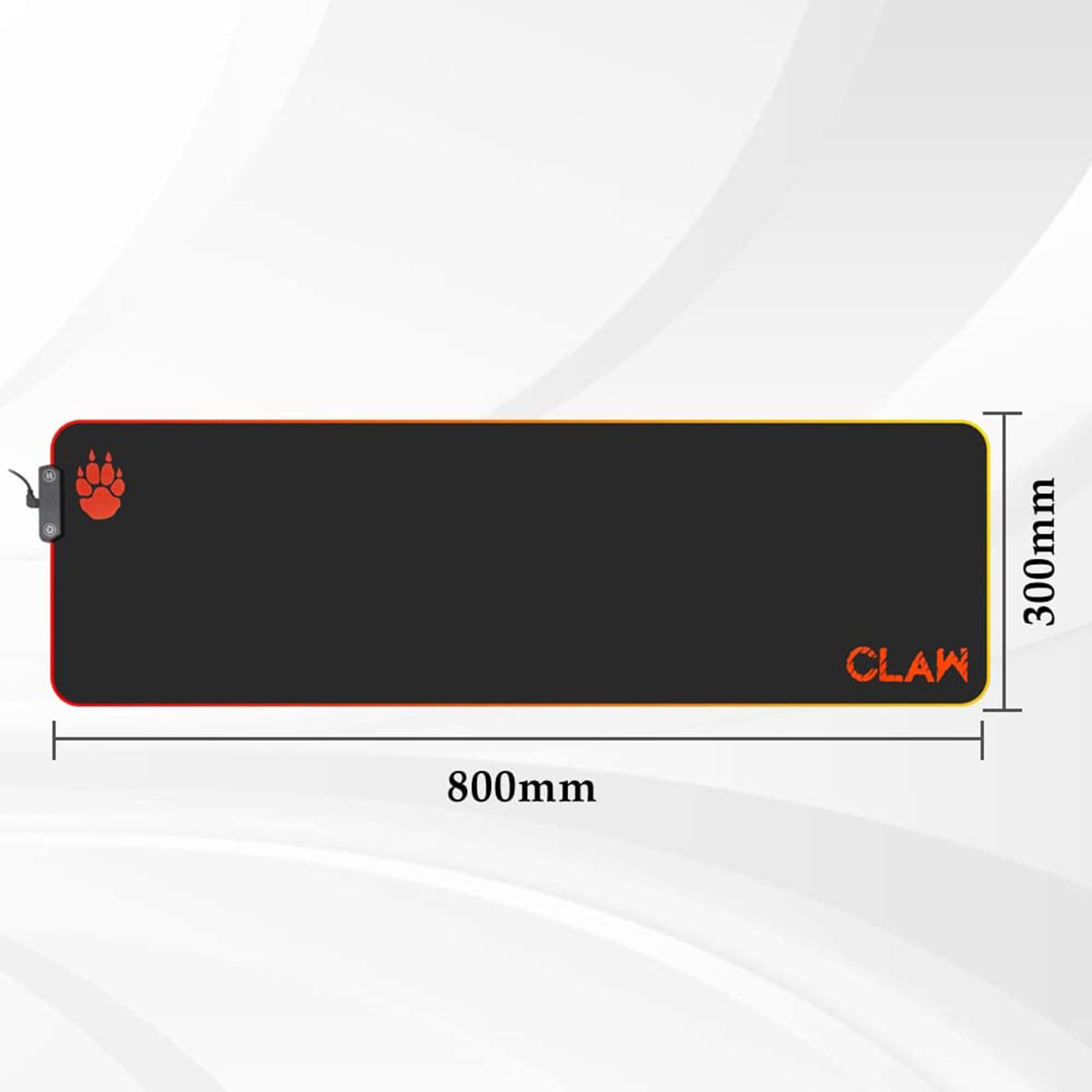Claw Slide XXL Gaming Mouse Pad (14 Spectrum RGB Backlight Modes, ST-MP25A-M, Black)_2