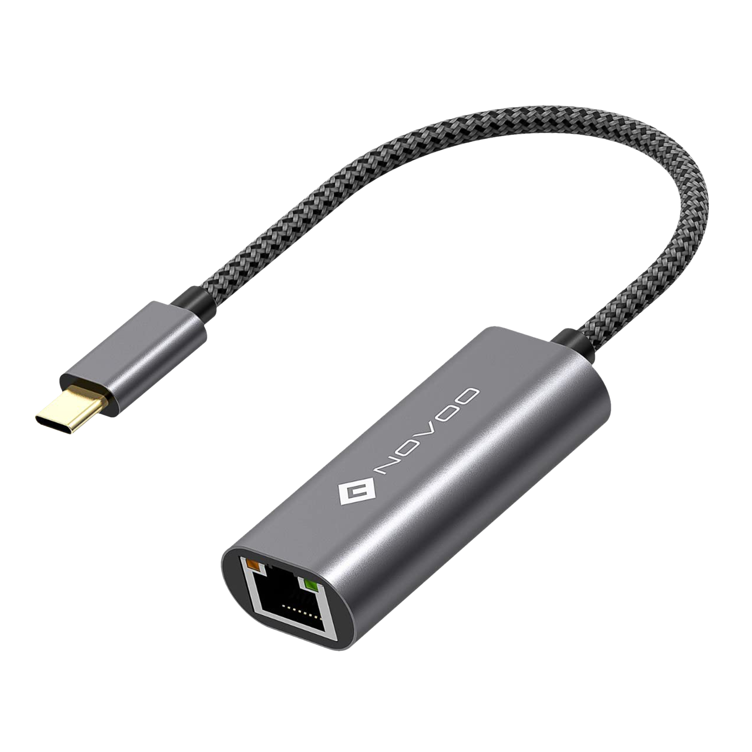 NOVOO USB 3.1 Type C to LAN Port Adapter (Universal Compatibility, Black) NOVOO USB 3.1 Type C to LAN Port Adapter (Universal Compatibility, Black)_1