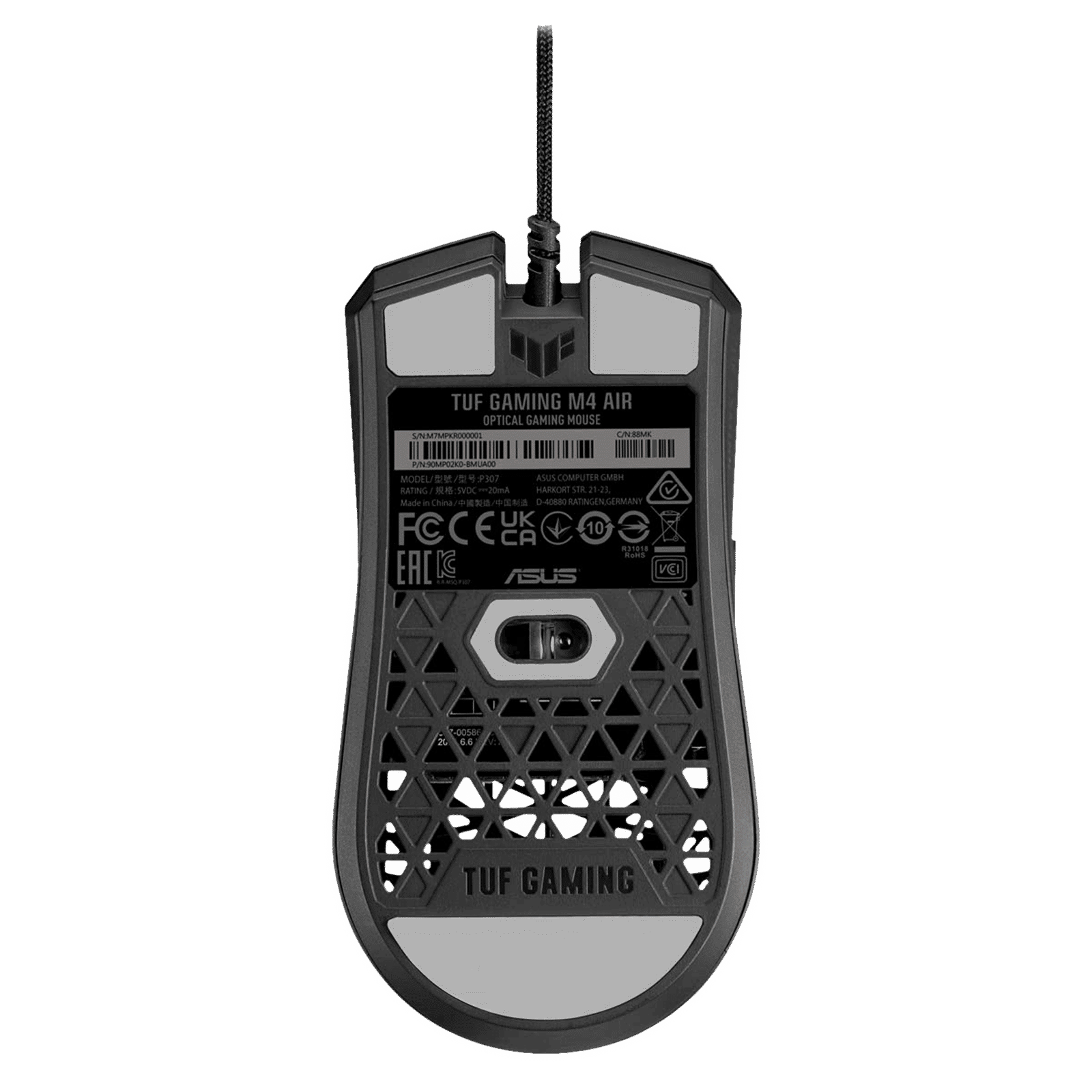 ASUS TUF M4 Air Wired Optical Gaming Mouse (16000 DPI, Ergonomic Design, Black)_6