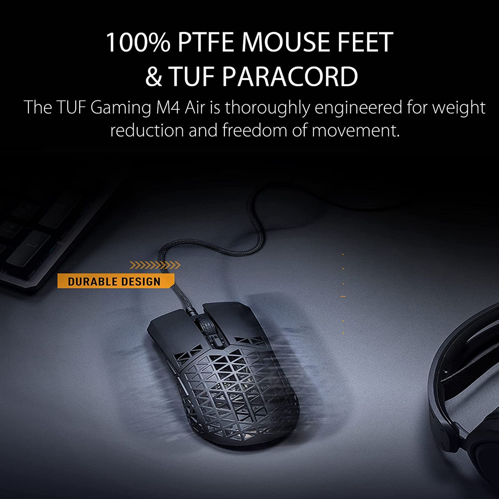 ASUS TUF M4 Air Wired Optical Gaming Mouse (16000 DPI, Ergonomic Design, Black)_7