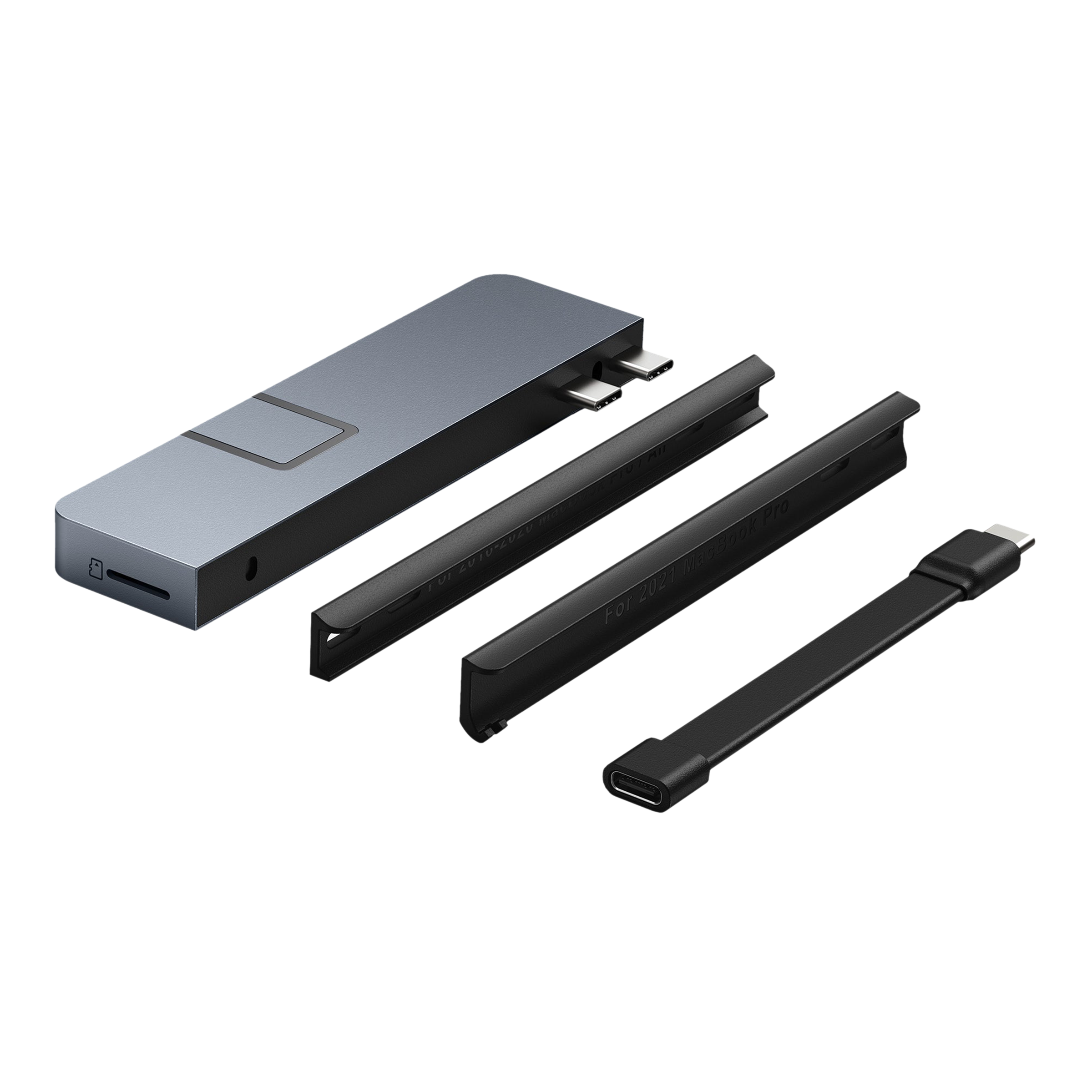 HYPERDRIVE DUO PRO 7-in-2 USB 3.0 Type C to USB 3.1 Type C, USB 3.1 Type A, HDMI Type A, LAN Port, 3.5mm Stereo, MicroSD Card Slot, Thunderbolt 4/USB4 USB Hub (Magnetic Grip, Space Grey)_12