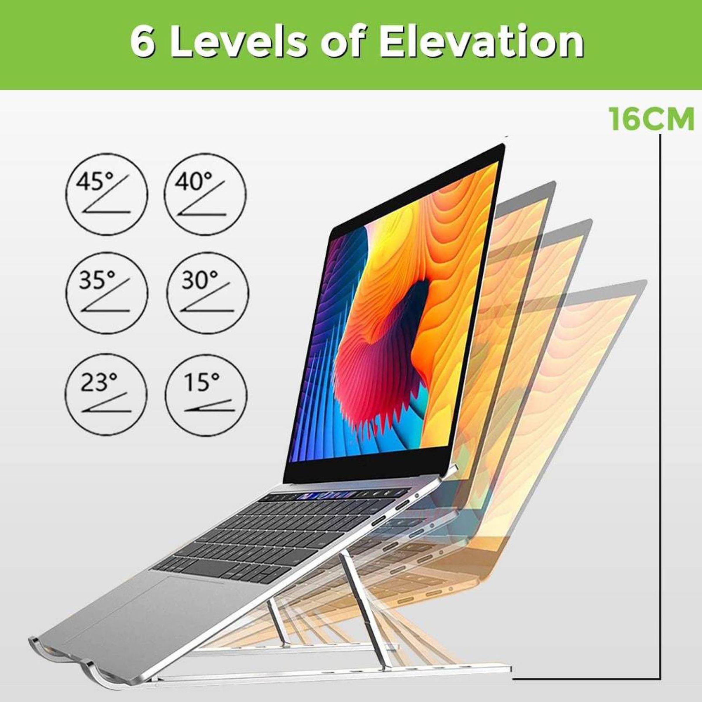 ultraprolink Stand Raiser For Laptop/Tablet (Anti-Skid Base, UM1083, Black)_3