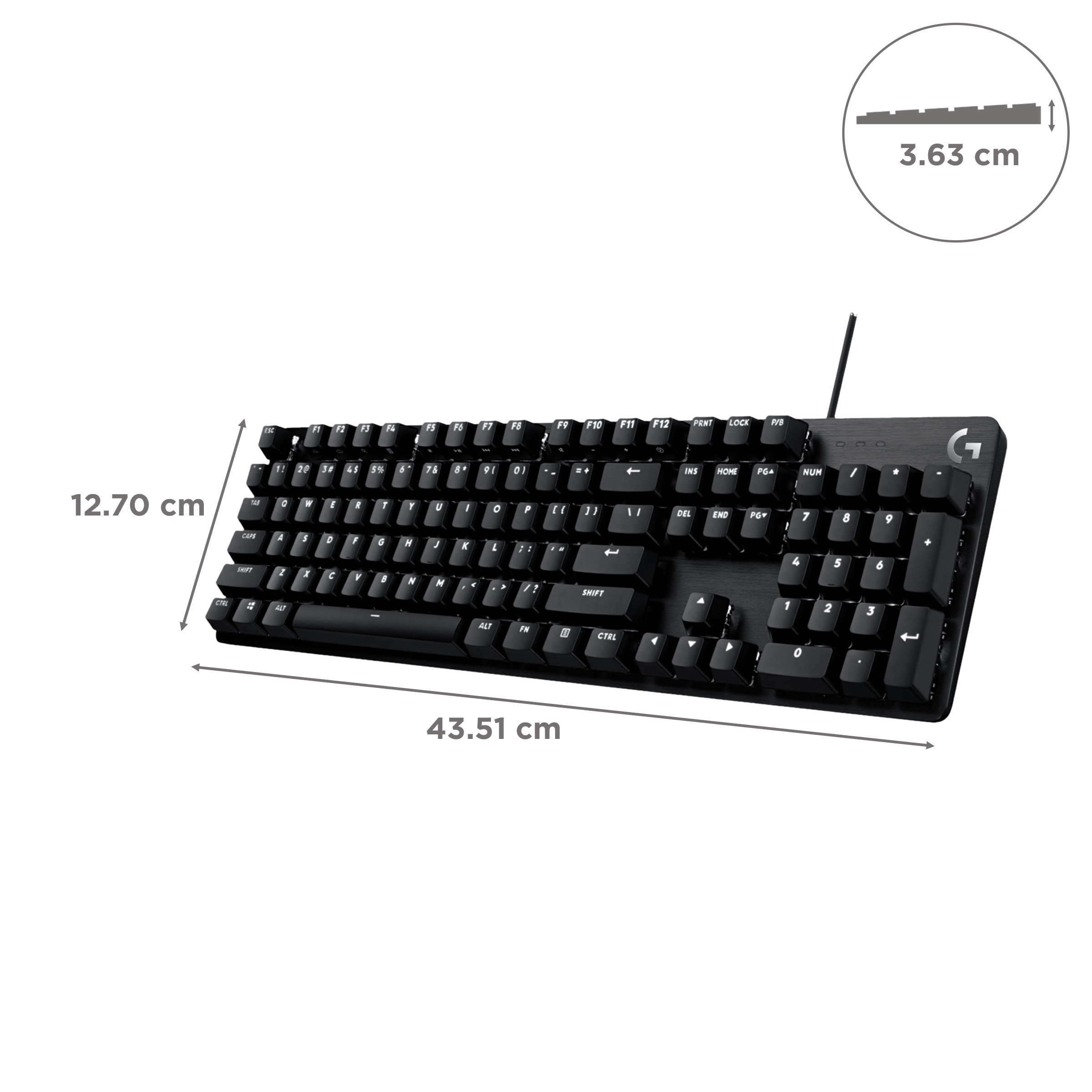 logitech G413 SE Wired Gaming Keyboard with Backlit Keys (Heat Resistant, Black) logitech G413 SE Wired Gaming Keyboard with Backlit Keys (Heat Resistant, Black)_3