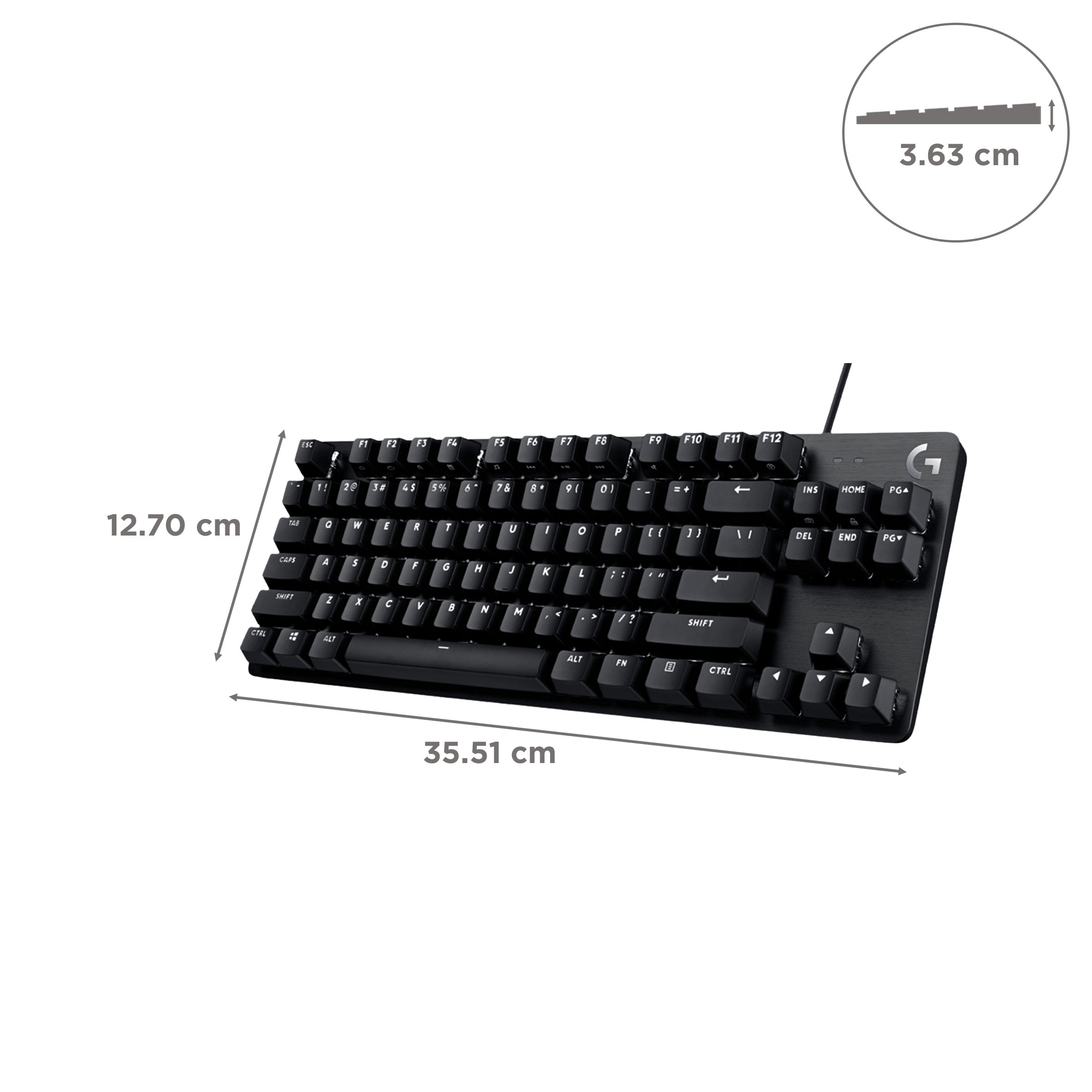 logitech G413 TKL SE Wired Gaming Keyboard with Backlit Keys (Heat Resistant, Black) logitech G413 TKL SE Wired Gaming Keyboard with Backlit Keys (Heat Resistant, Black)_3