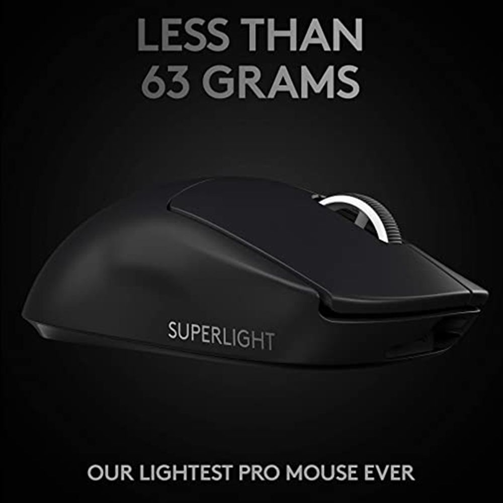 logitech PRO X Rechargeable Wireless Optical Gaming Mouse (25600 DPI Adjustable, Click Tensioning System, Black)_9