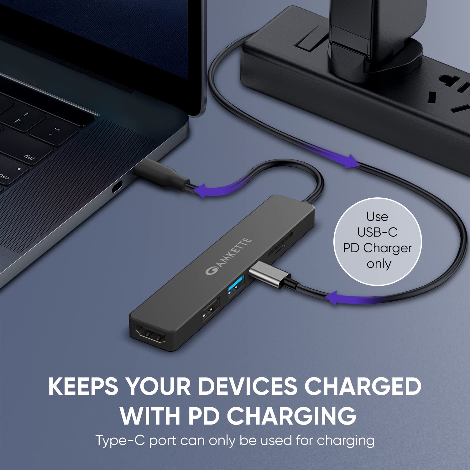 AMKETTE 6-in-1 USB 3.0 Type C to HDMI Type A, USB 3.0 Type A, USB 2.0 Type A, USB 3.0 Type C, SD Card Slot, MicroSD Card Slot Multi-Port Hub (Up to 5 Gbps Data Transfer, Black) AMKETTE 6-in-1 USB 3.0 Type C to HDMI Type A, USB 3.0 Type A, USB 2.0 Type A, USB 3.0 Type C, SD Card Slot, MicroSD Card Slot Multi-Port Hub (Up to 5 Gbps Data Transfer, Black)_3