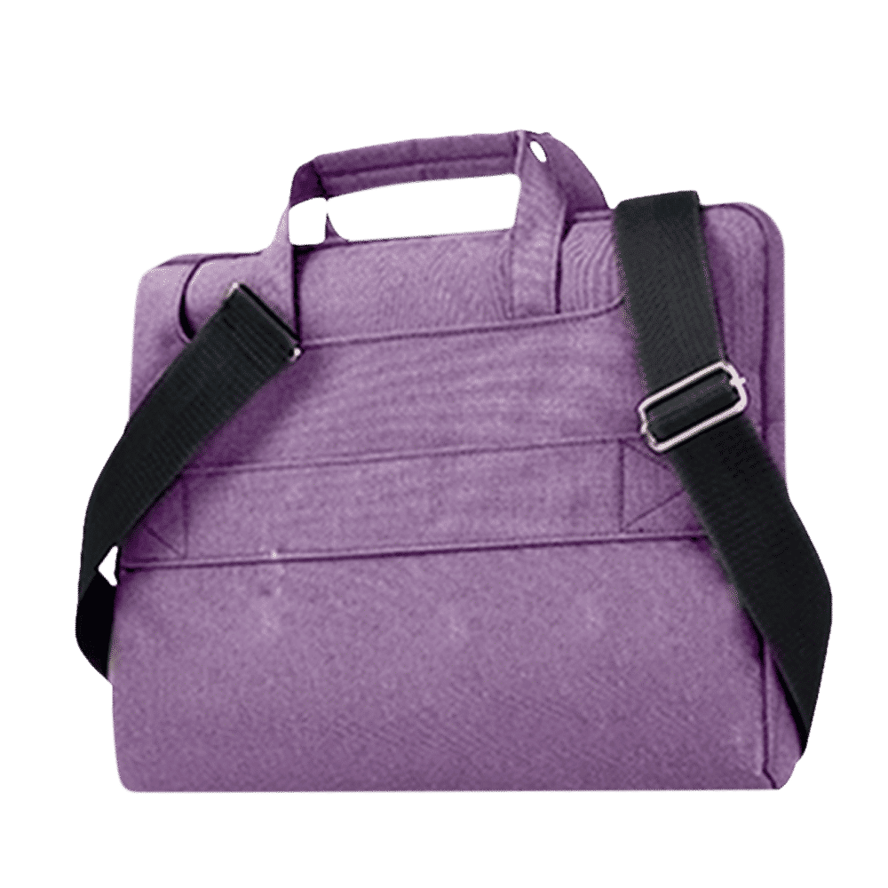 in base Denim Laptop Sling Bag for 11.6 Inch Laptop (Water Resistant, Purple)_6