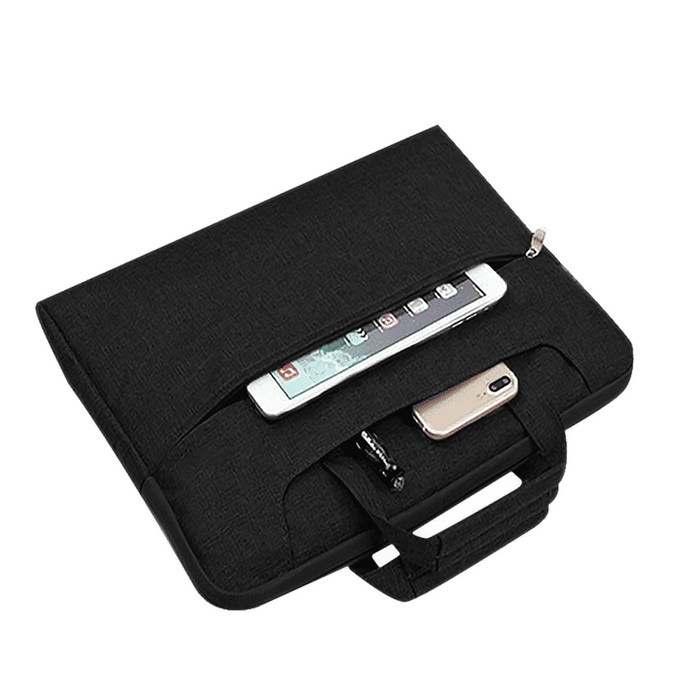 in base Denim Laptop Sling Bag for 13.3 Inch Laptop (Water Resistant, Black) in base Denim Laptop Sling Bag for 13.3 Inch Laptop (Water Resistant, Black)_3