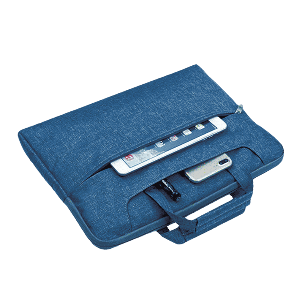 in base Denim Laptop Sling Bag for 13.3 Inch Laptop (Water Resistant, Blue)_3