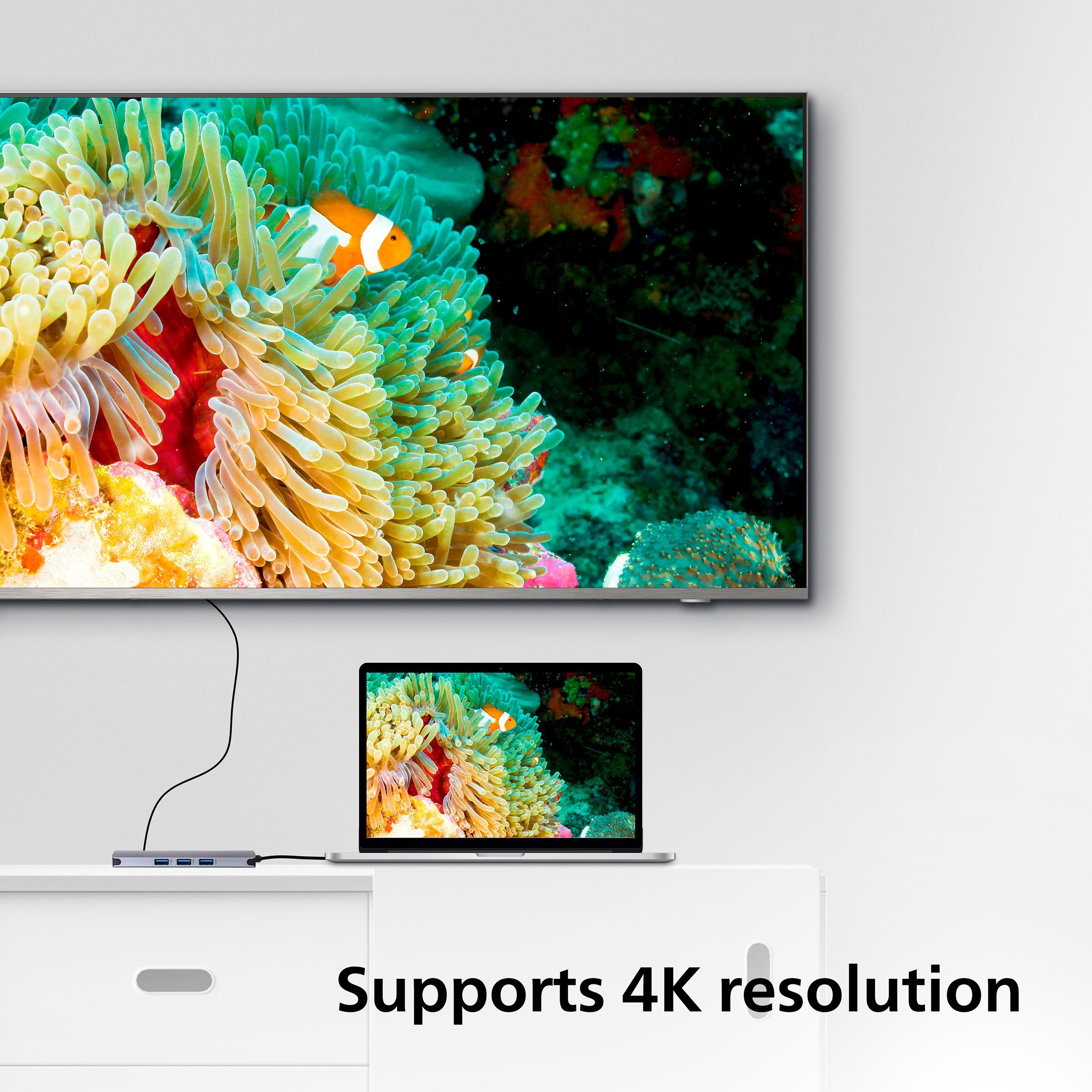 Philips 8-in-1 USB 3.0 Type C to RJ45, USB 3.0 Type A, USB 3.0 Type C, HDMI Type A, SD Card Slot, TF Card Reader USB Hub (5 Gbps Data Transfer Rate, Grey) Philips 8-in-1 USB 3.0 Type C to RJ45, USB 3.0 Type A, USB 3.0 Type C, HDMI Type A, SD Card Slot, TF Card Reader USB Hub (5 Gbps Data Transfer Rate, Grey)_7