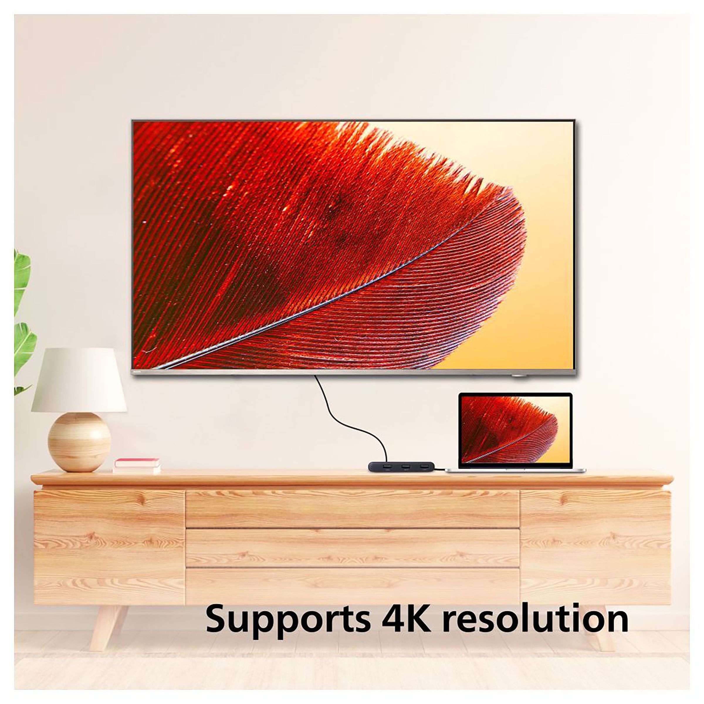 Philips 5-in-1 USB 3.1 Type C to USB 3.0 Type A, USB 3.0 Type C, HDMI Type A USB Hub (5 Gbps Data Transfer Rate, Grey)_6