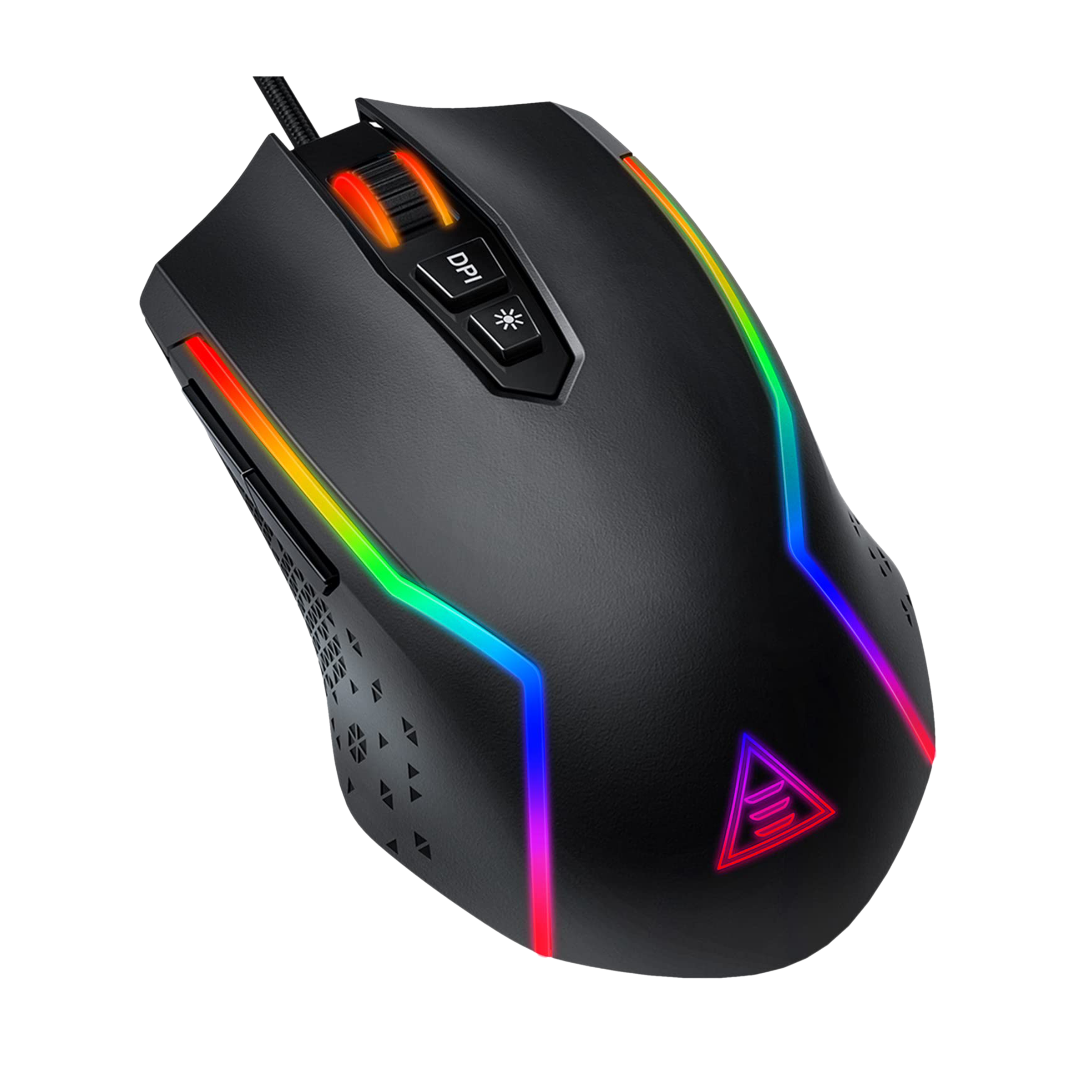 EKSA EM100 Wired Optical Gaming Mouse (8000 DPI Adjustable, Ergonomic Design, Black) EKSA EM100 Wired Optical Gaming Mouse (8000 DPI Adjustable, Ergonomic Design, Black)_1