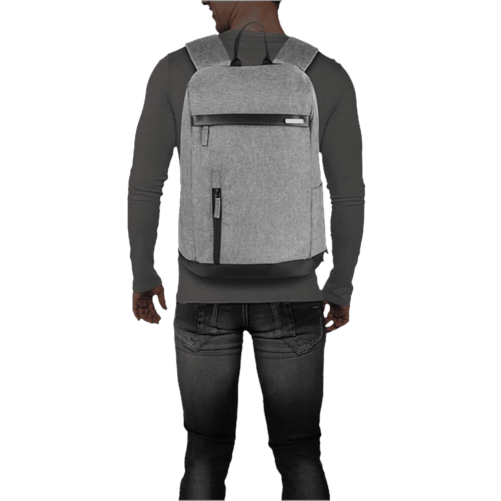 KOOLTOPP Sleek Polyester Laptop Backpack for 15.6 Inch Laptop (20 L, Water Resistant, Grey)_9