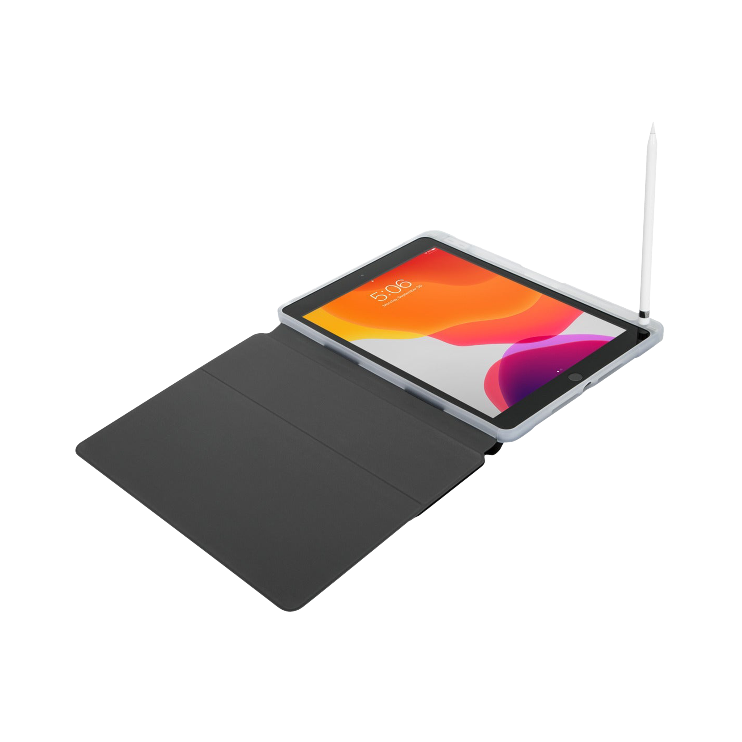 Targus SafePort TPU Flip Cover for Apple iPad 10.2 Inch (7th, 8th, 9th Gen) (Integrated Holder for Apple Pencil, Clear)_10