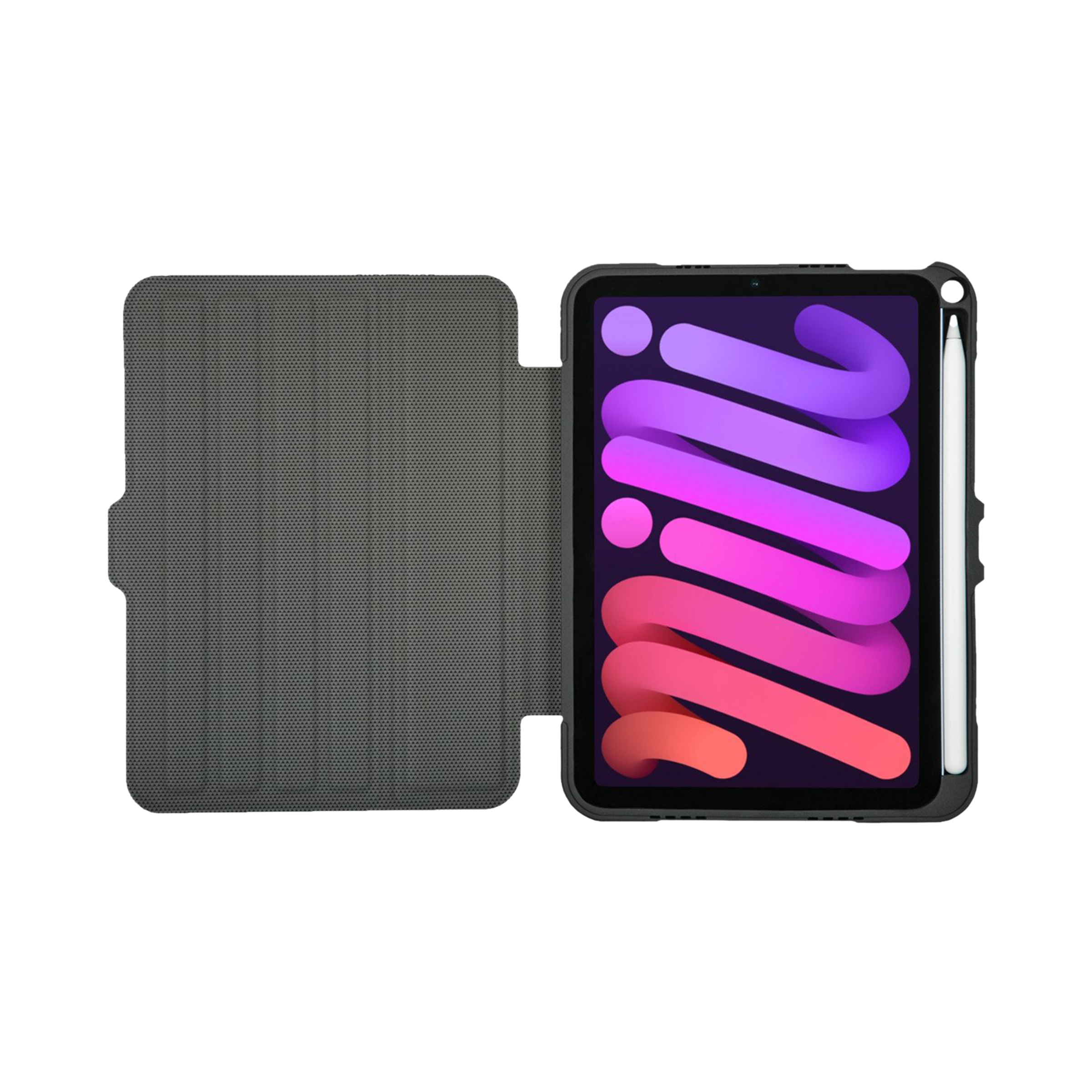 Targus Pro-Tek Polycarbonate Flip Cover for Apple iPad Mini 8.3 Inch (6th Gen) (Integrated Holder for Apple Pencil, Black)_10