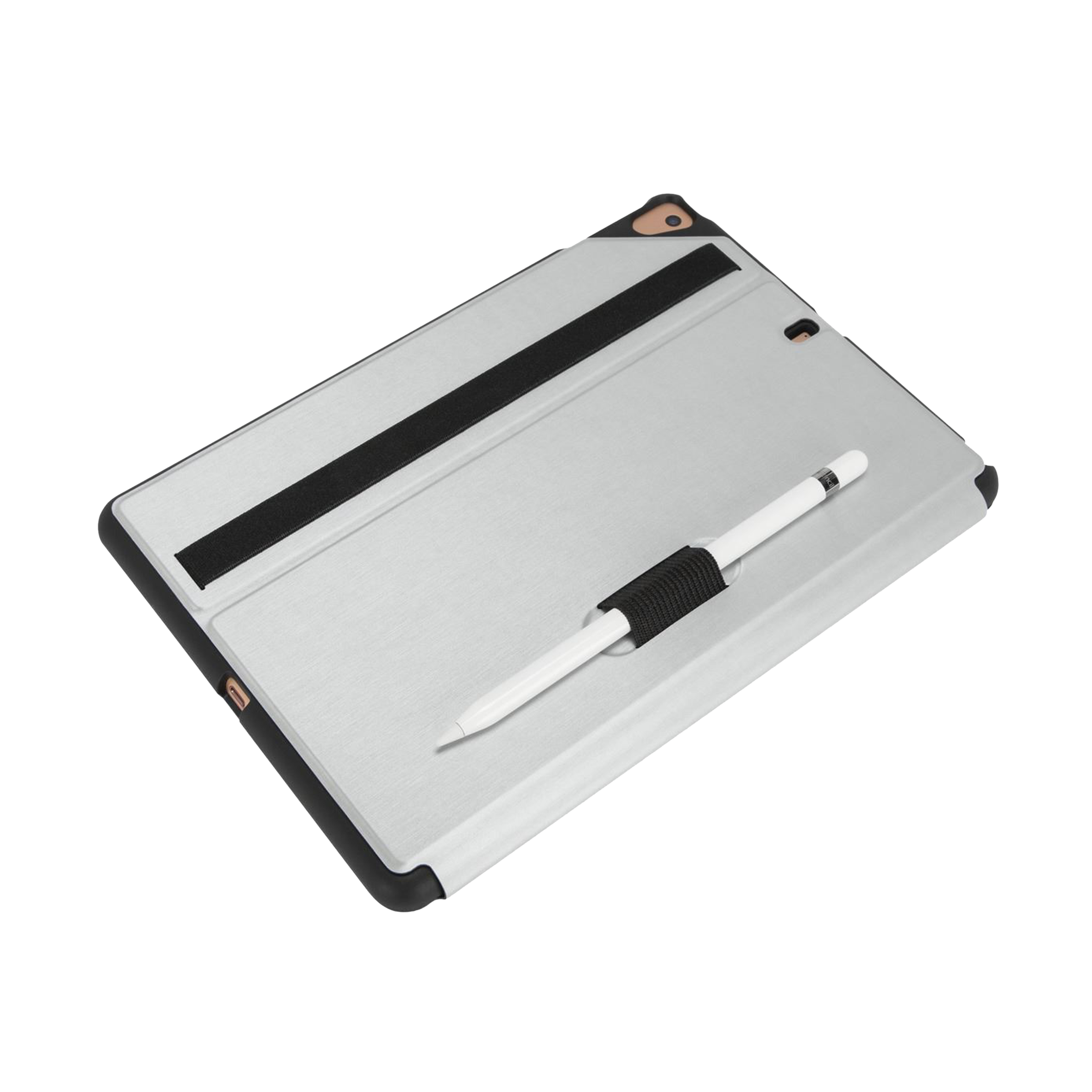 Targus Click-In Polyurethane, TPU Flip Cover for Apple iPad Air, iPad Pro 10.5 Inch (7th, 8th, 9th Gen) (Integrated Holder for Apple Pencil, Silver)_13
