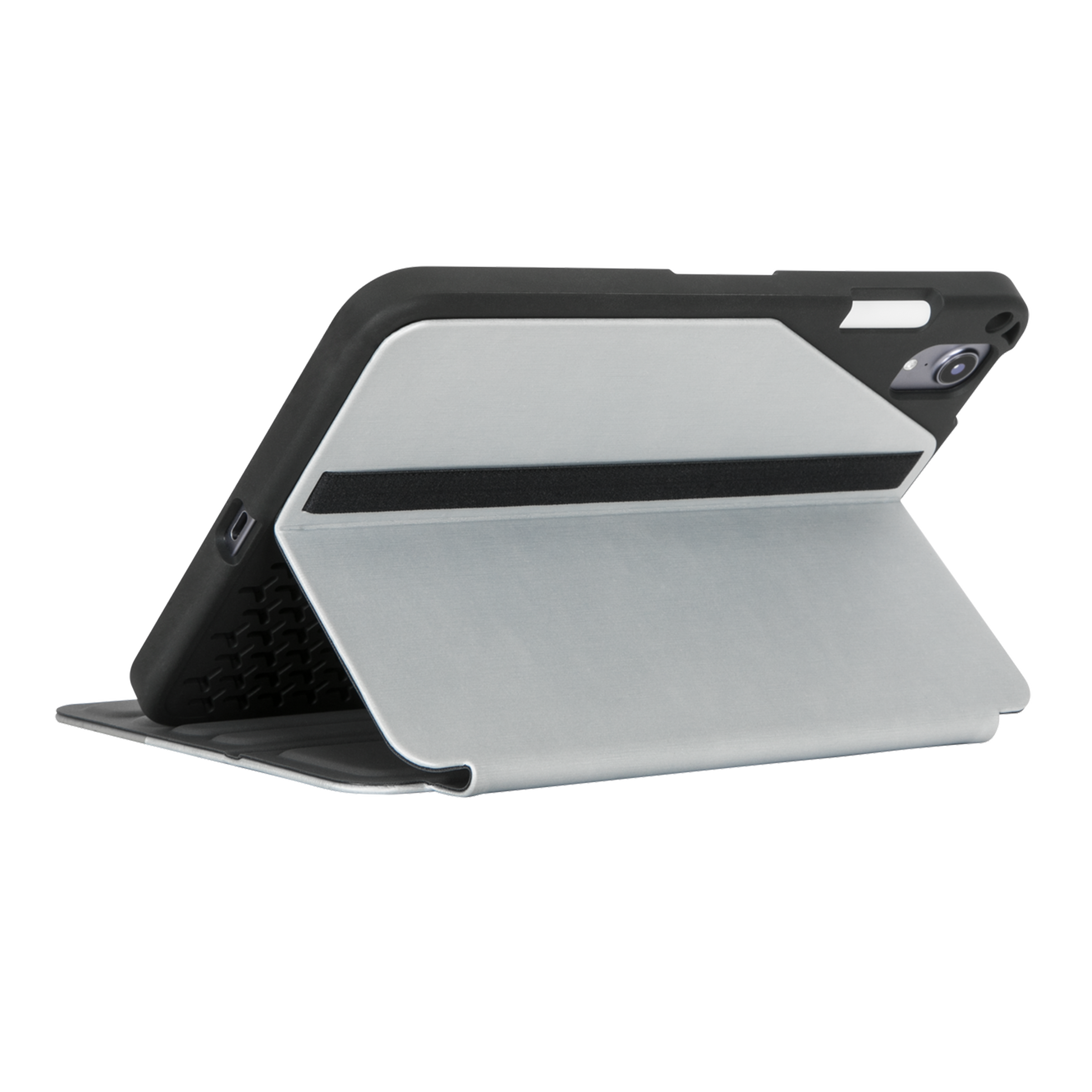 Targus Click-In Flip Cover for Apple iPad Mini 8.3 Inch (6th Gen) (Integrated Holder for Apple Pencil, Silver) Targus Click-In Flip Cover for Apple iPad Mini 8.3 Inch (6th Gen) (Integrated Holder for Apple Pencil, Silver)_5