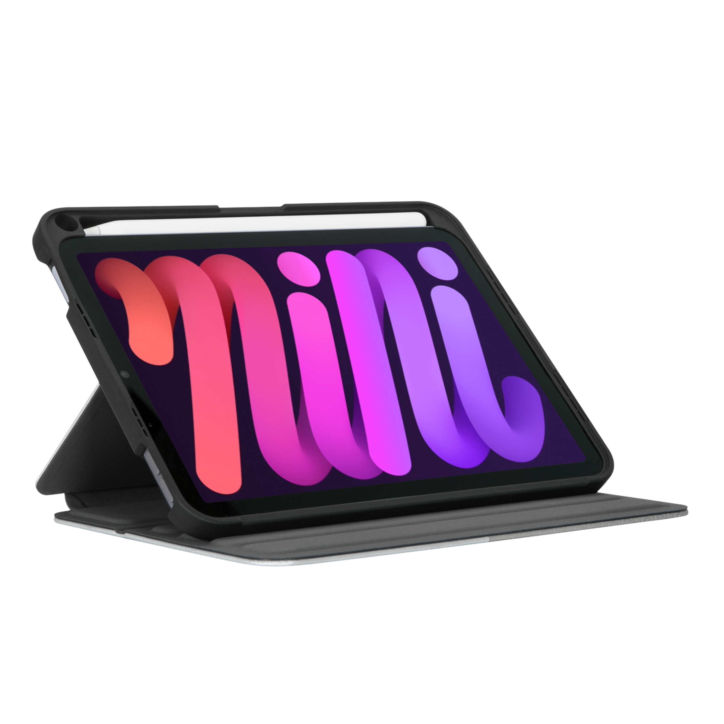 Targus Click-In Flip Cover for Apple iPad Mini 8.3 Inch (6th Gen) (Integrated Holder for Apple Pencil, Silver) Targus Click-In Flip Cover for Apple iPad Mini 8.3 Inch (6th Gen) (Integrated Holder for Apple Pencil, Silver)_6