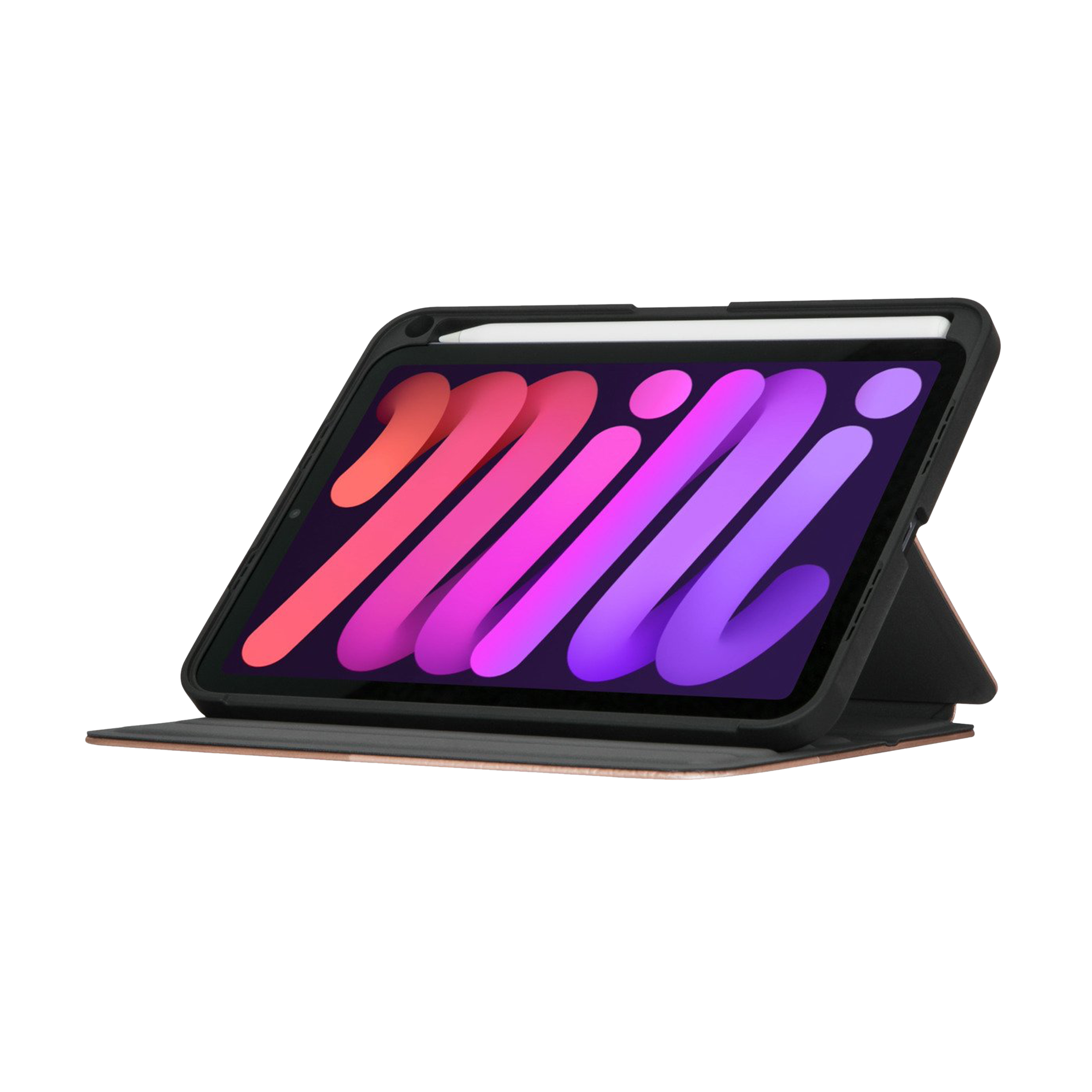 Targus Click-In Polycarbonate Flip Cover for Apple iPad Mini 8.3 Inch (6th Gen) (Integrated Holder for Apple Pencil, Rose Gold)_12