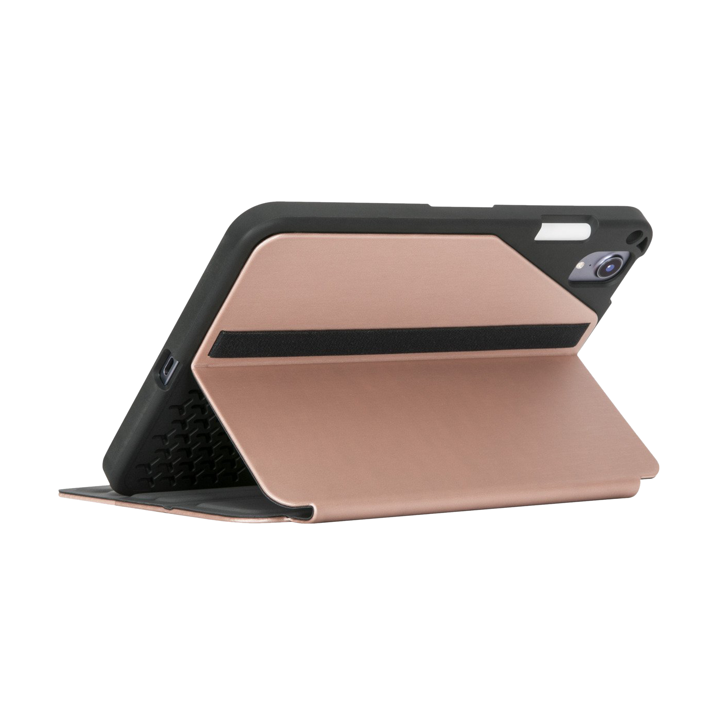 Targus Click-In Polycarbonate Flip Cover for Apple iPad Mini 8.3 Inch (6th Gen) (Integrated Holder for Apple Pencil, Rose Gold)_4