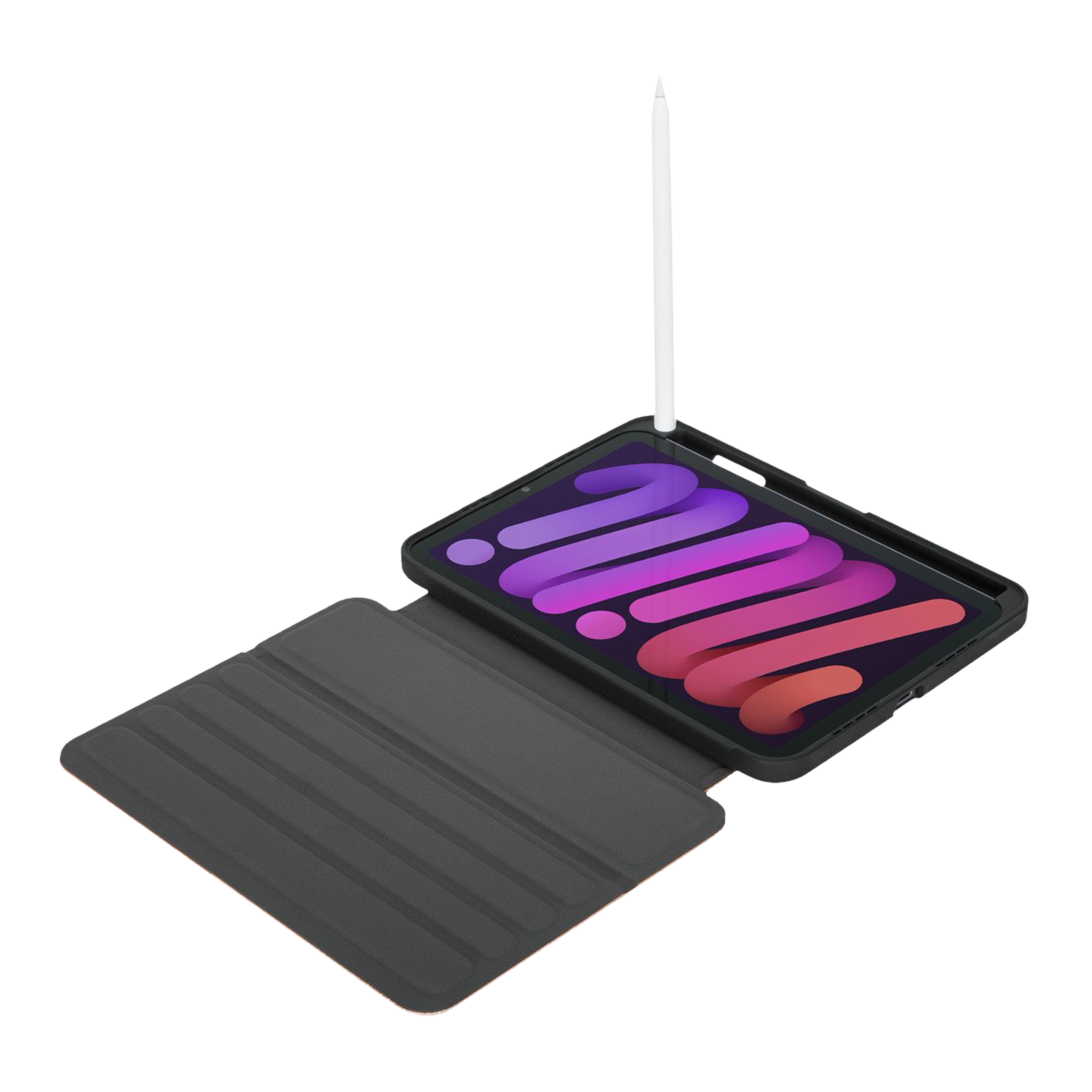 Targus Click-In Polycarbonate Flip Cover for Apple iPad Mini 8.3 Inch (6th Gen) (Integrated Holder for Apple Pencil, Rose Gold)_7