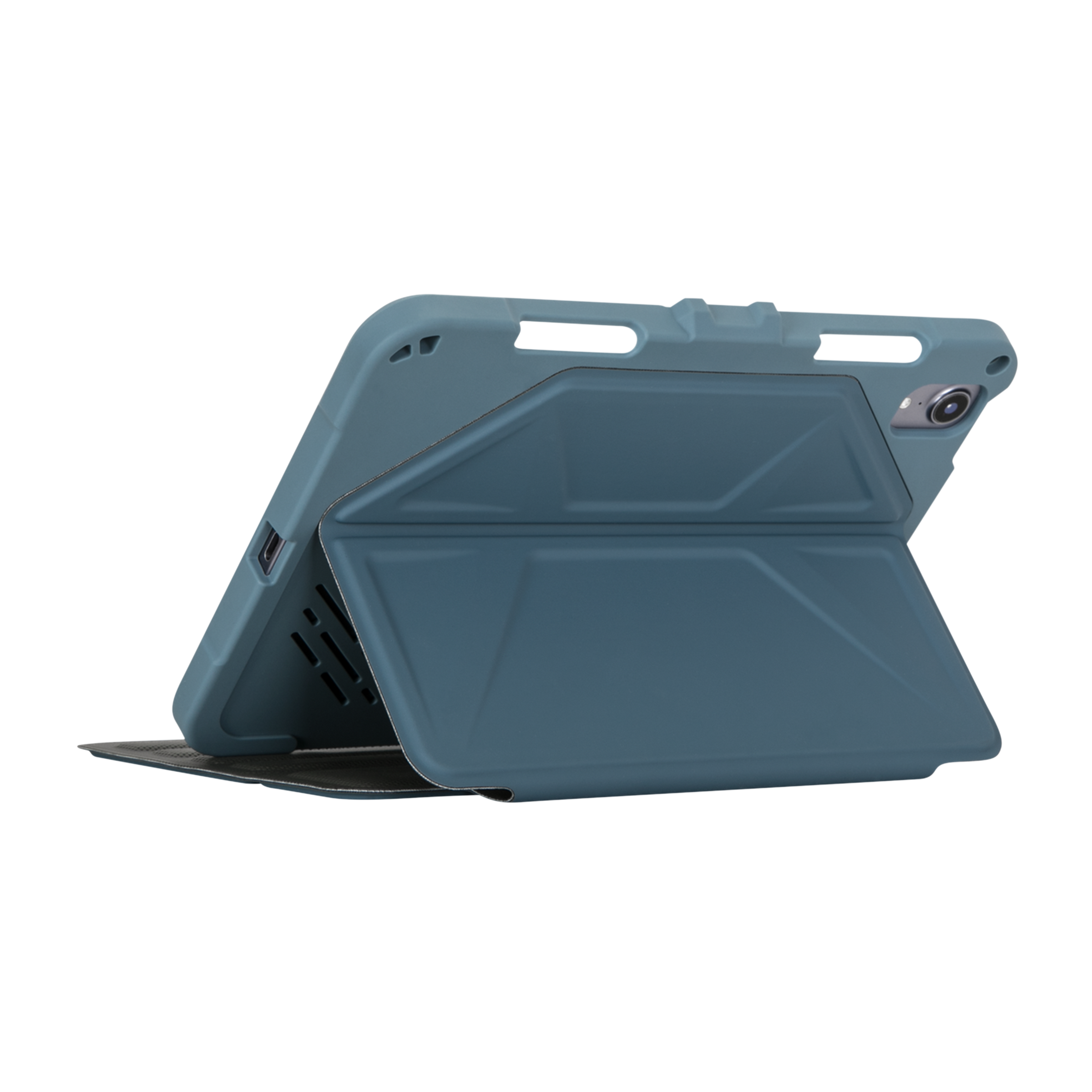 Targus Pro-Tek Flip Cover for Apple iPad Mini 8.3 Inch (6th Gen) (Integrated Holder for Apple Pencil, China Blue)_4