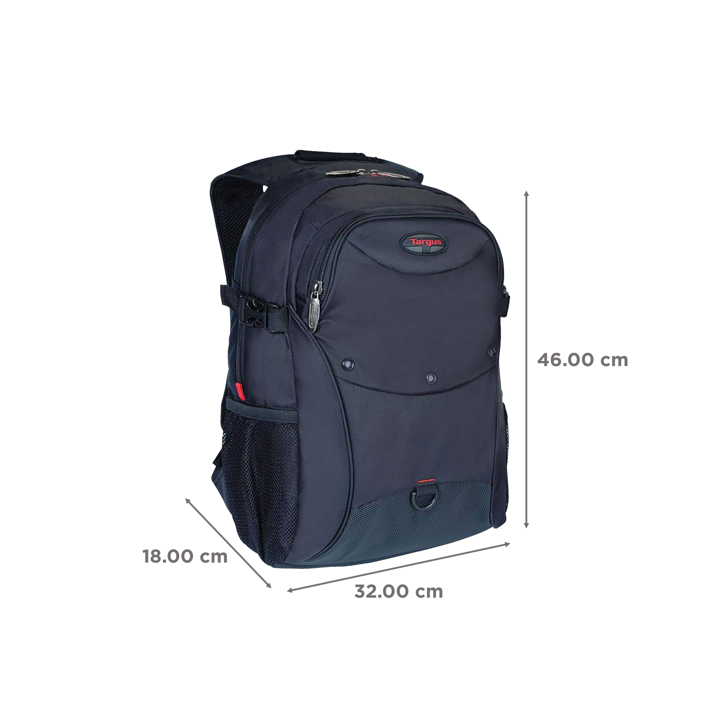 Targus Element Polyester, Polyurethane Laptop Backpack for 15.6 Inch Laptop (25 L, Water Resistant, Black)_3