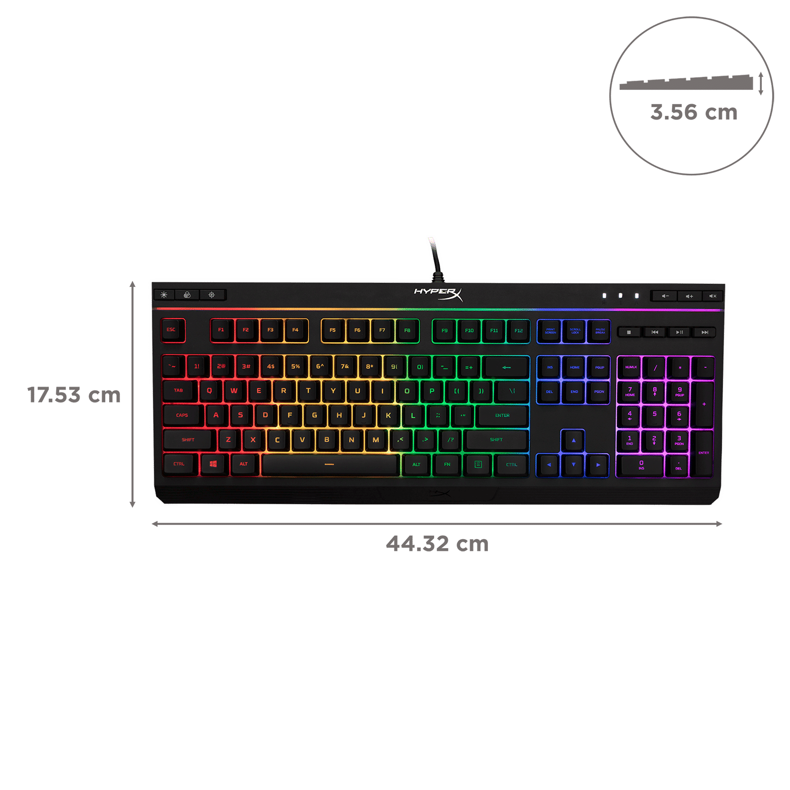 HyperX Alloy Core Wired Gaming Keyboard with Backlit Keys (Spill Resistant, Black) HyperX Alloy Core Wired Gaming Keyboard with Backlit Keys (Spill Resistant, Black)_3